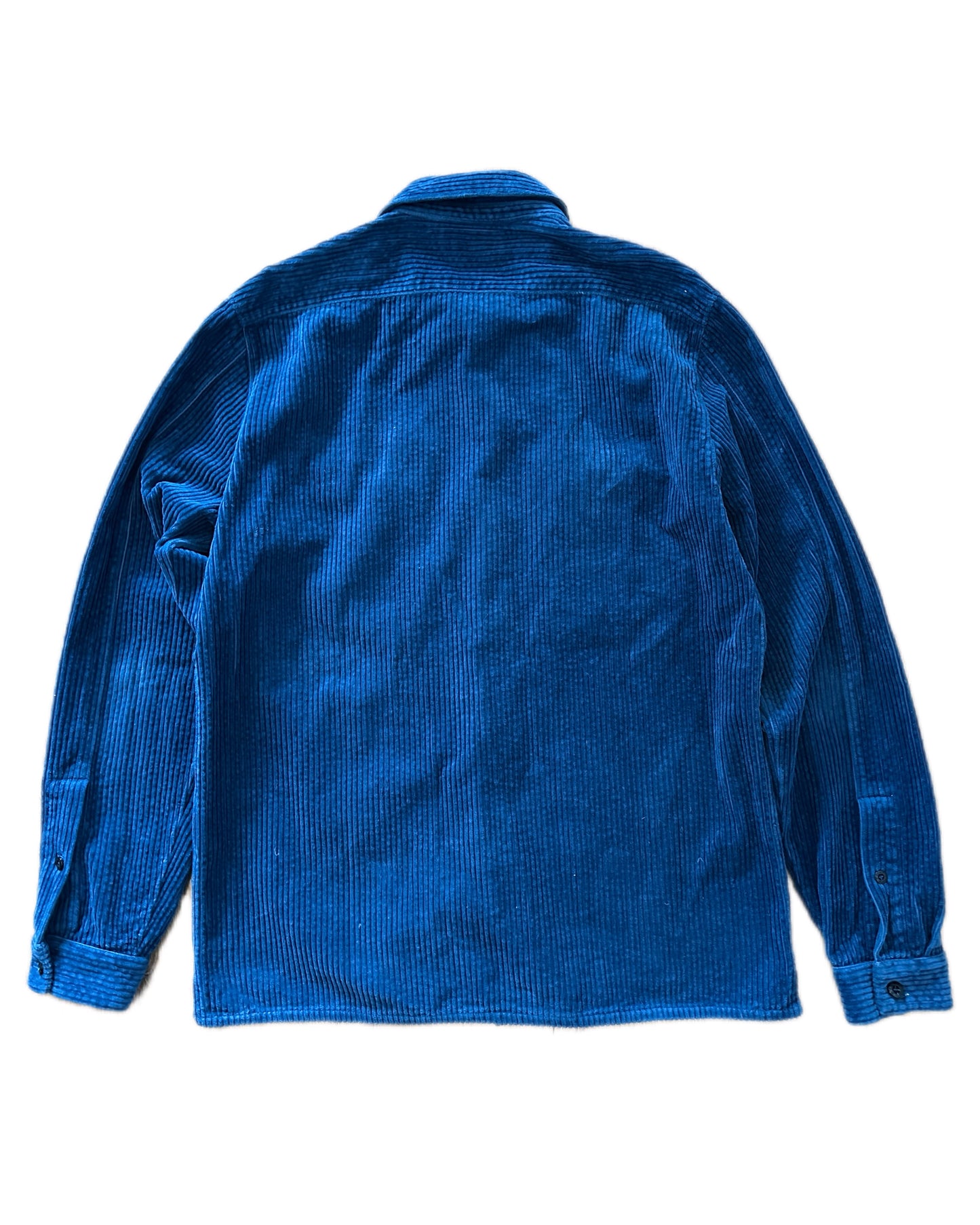 Stone Island 2021 Blue Corduroy Overshirt - L - Made in Italy