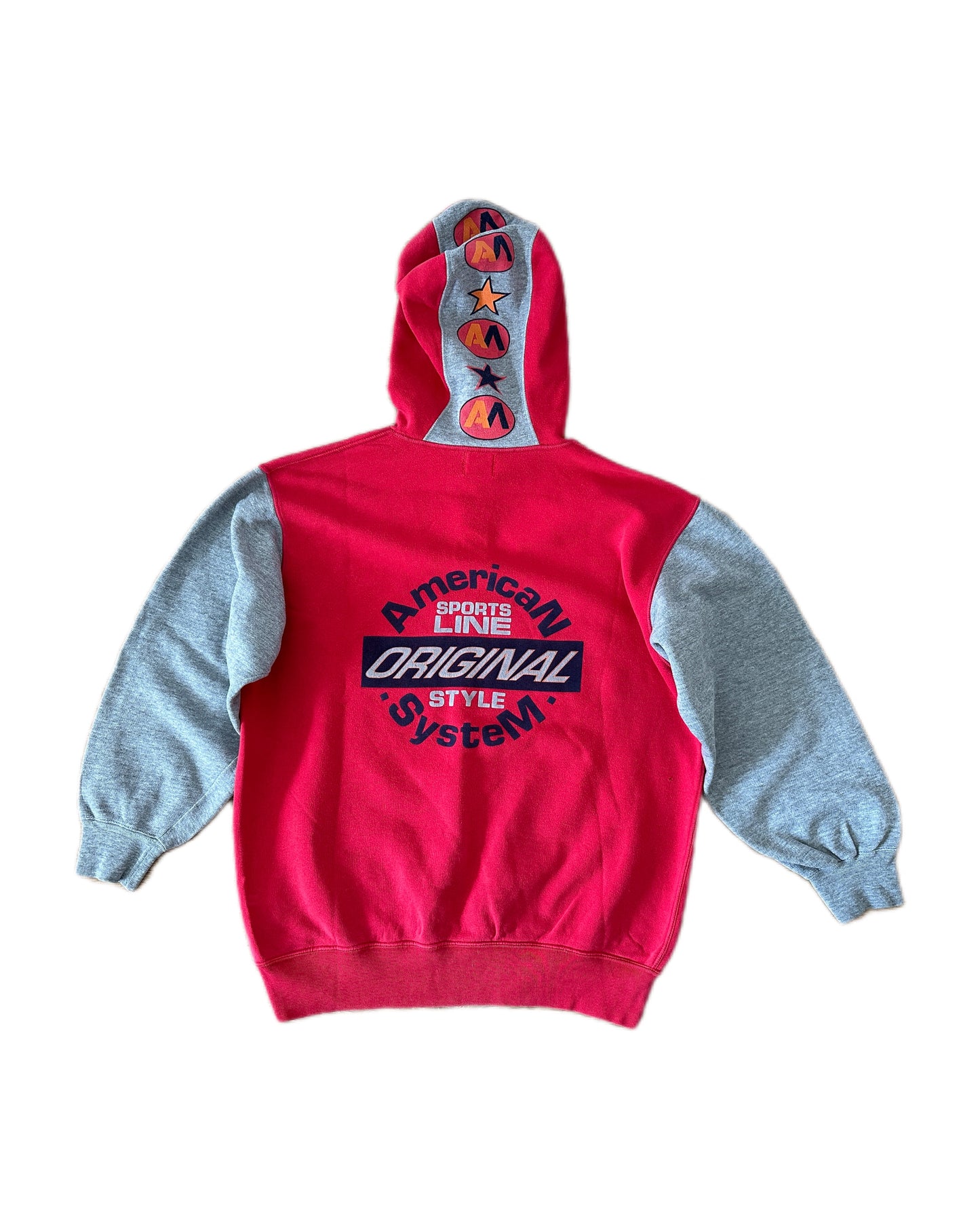 American System 1986 Vintage Hooded Sweatshirt - M - Made in Italy