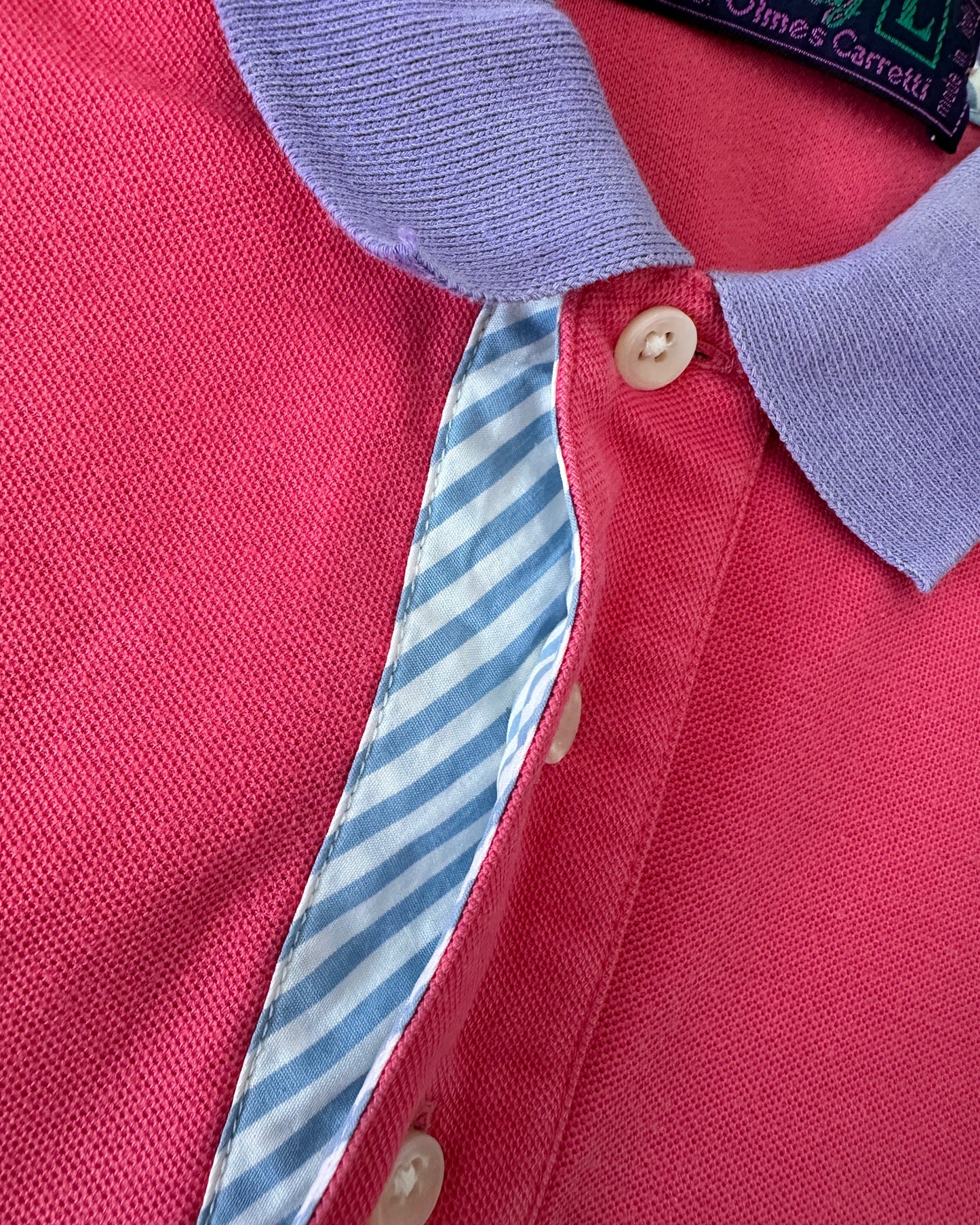 Best Company 1987 Vintage Pink Polo Shirt - L - Made in Italy