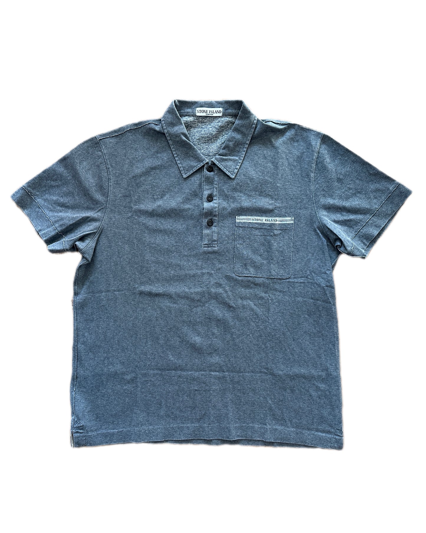 Stone Island 2009 Cotton Placcata Polo Shirt - XXL