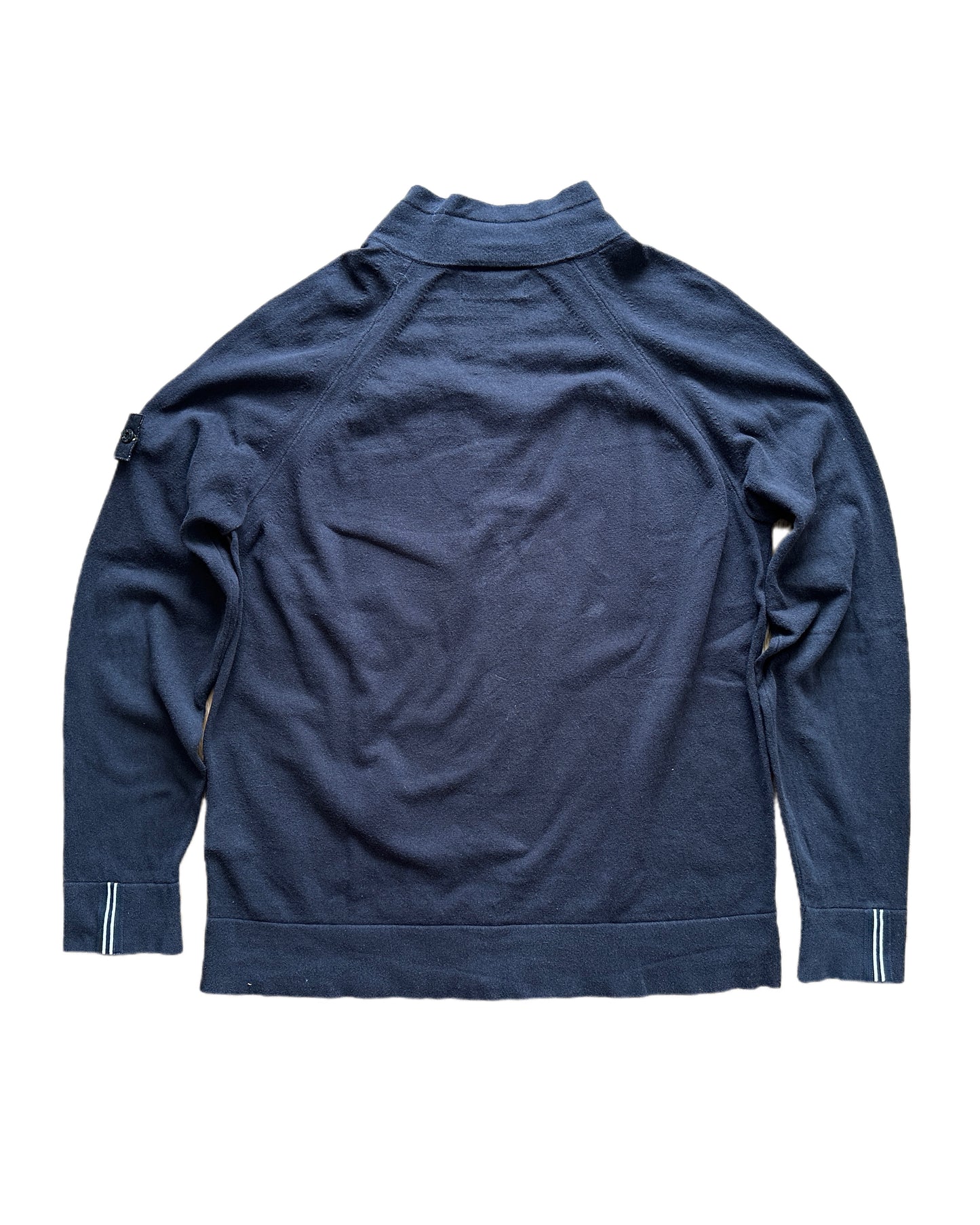 Stone Island 2019 Brushed Cotton Zip Jacket Navy - XXL