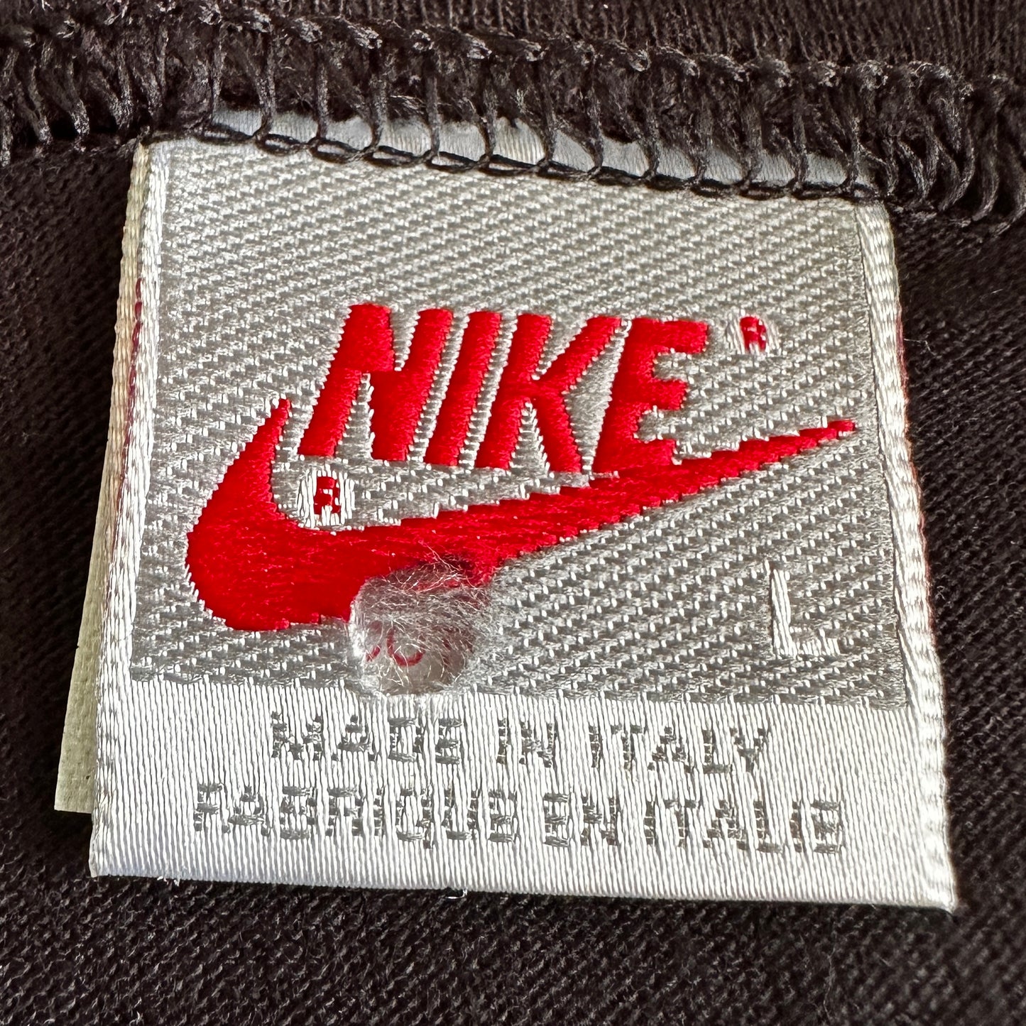 Nike 1989 Vintage Sports Boatneck Sample T-Shirt - L - Made in Italy
