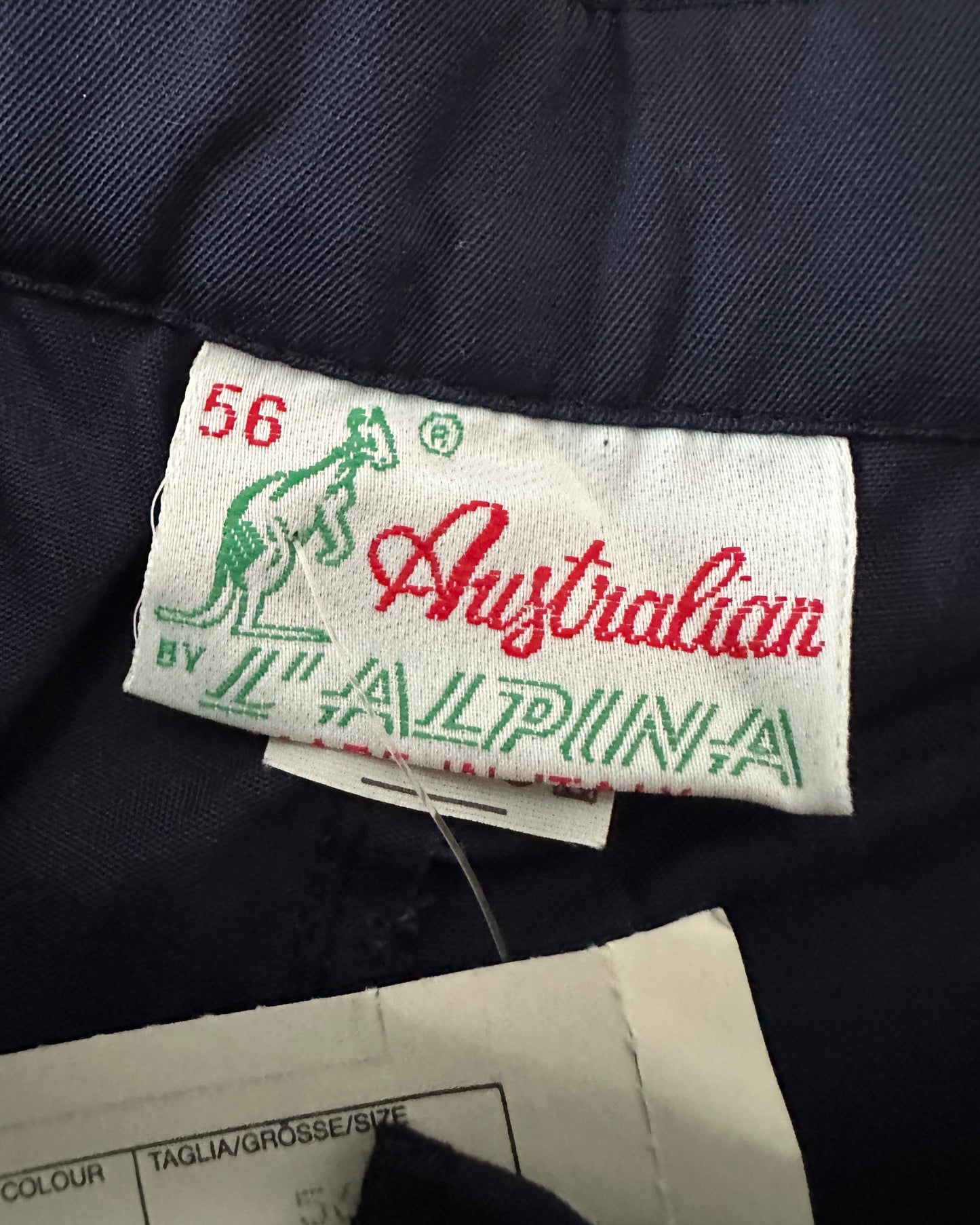 Australian L’Alpina Vintage 1986 Navy Tennis Shorts BNWT - 56 / XXL - Made in Italy