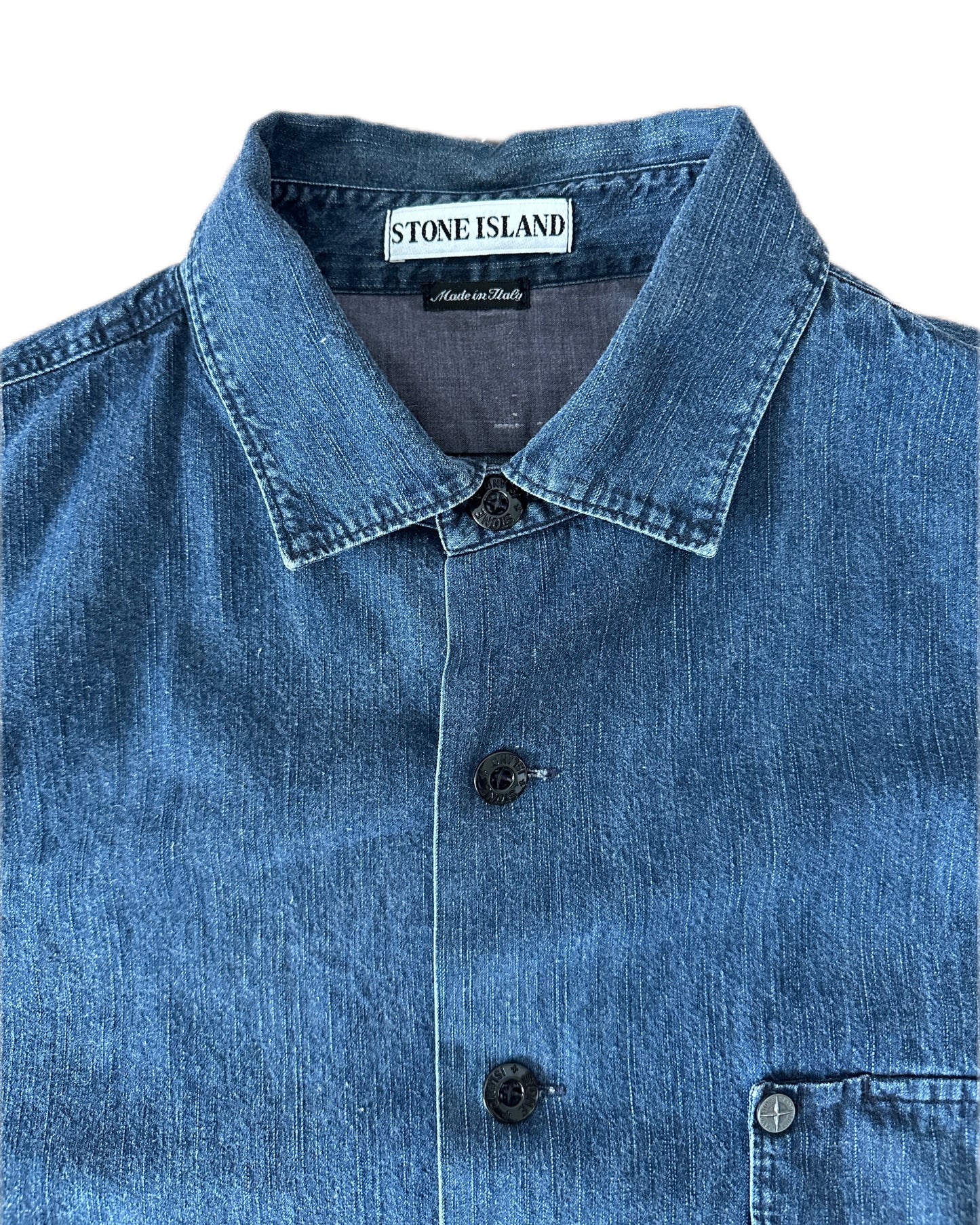 Stone Island 1995 Denim Shirt - XXL - Made in Italy