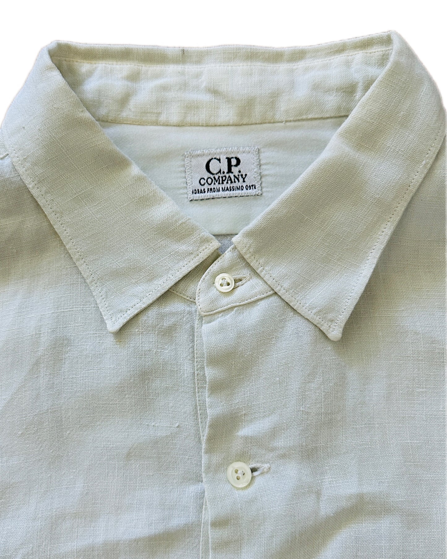 C.P. Company 1989 Vintage Linen Overshirt - 6 / XL - Made in Italy
