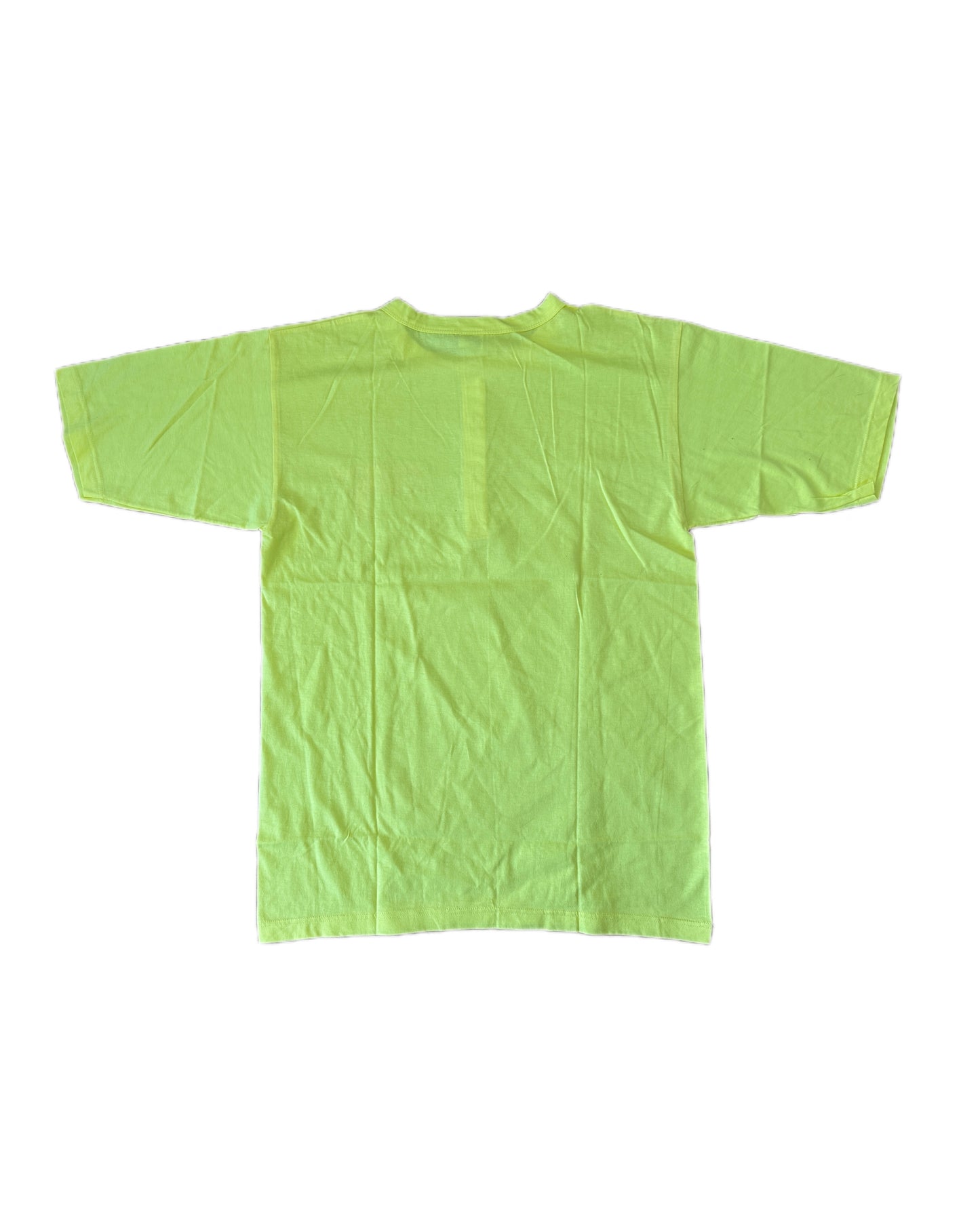 American System 1985 Vintage Yellow Henley T-Shirt BNWT - L - Made in Italy