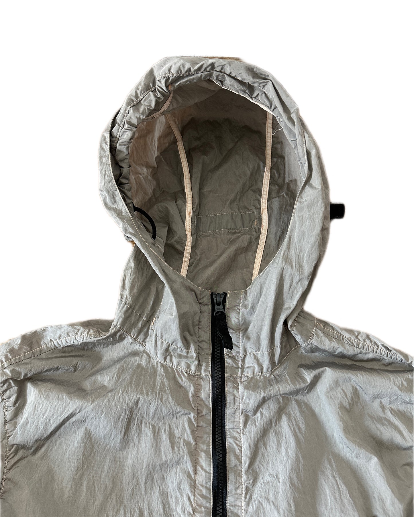 Stone Island 2018 Nylon Metal Watro Silver/Apricot Jacket - L