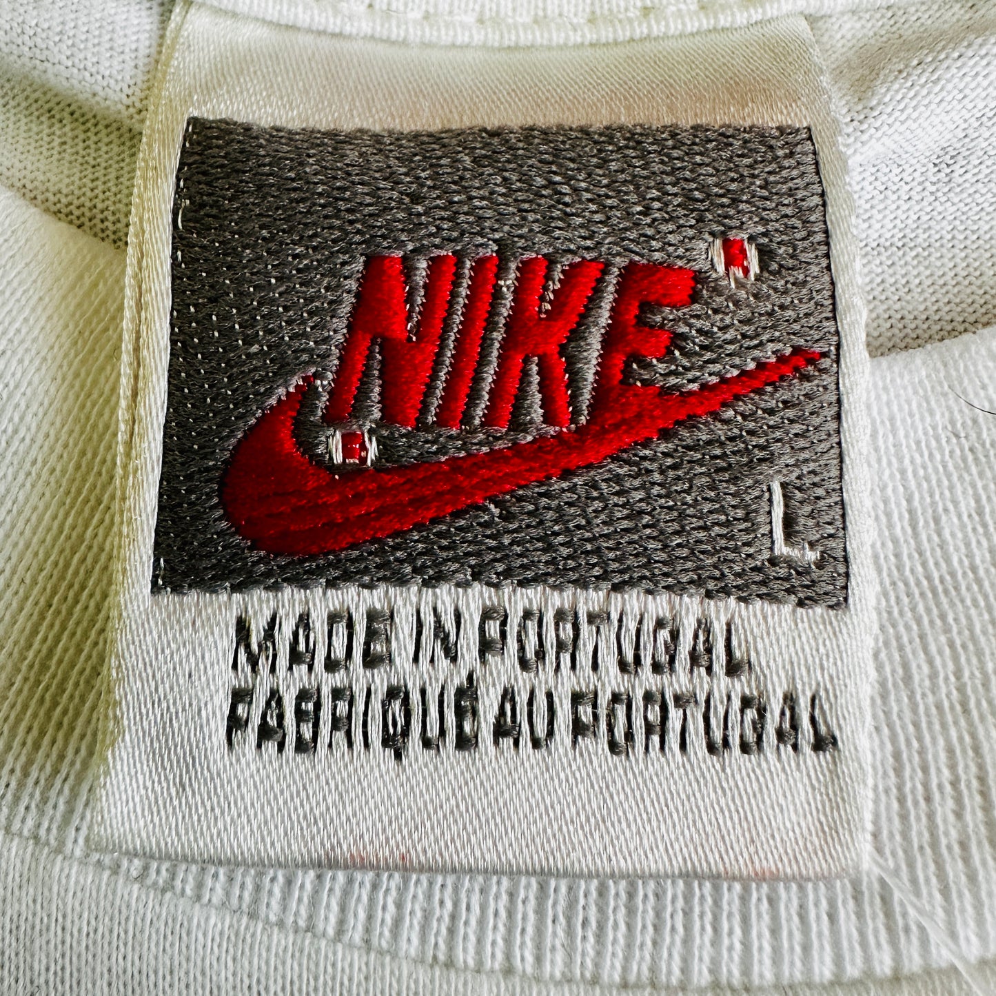 Nike 1988 Vintage Just Burn It Sample T-Shirt - White - L - Made in Portugal