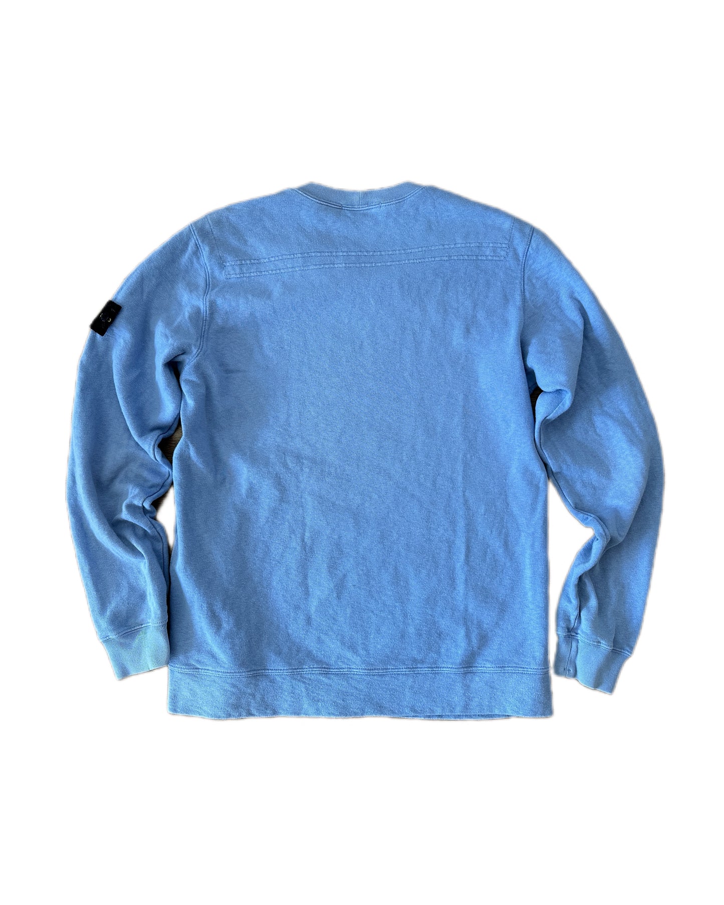 Stone Island 2019 Pastel Blue Cotton Crewneck Sweatshirt - L