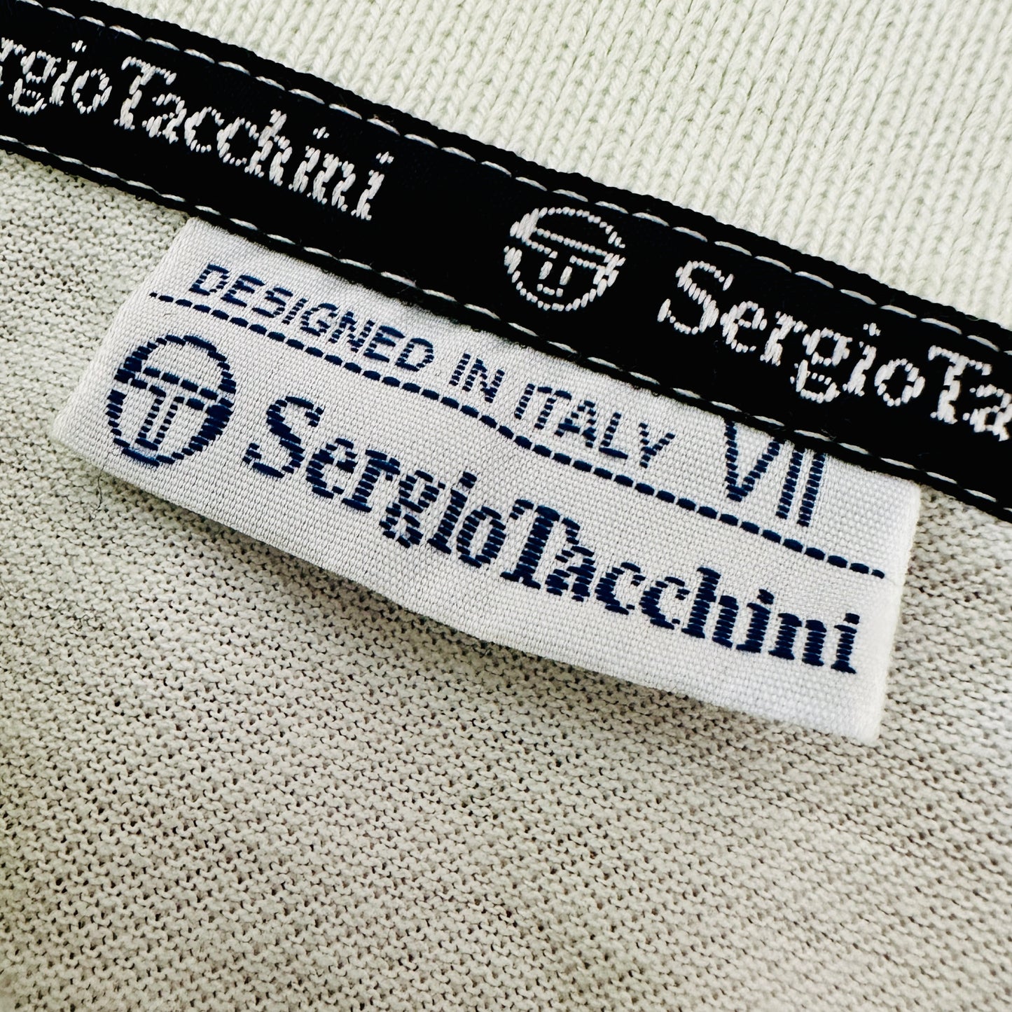 Sergio Tacchini 90s Tennis Polo Shirt - VII / XL