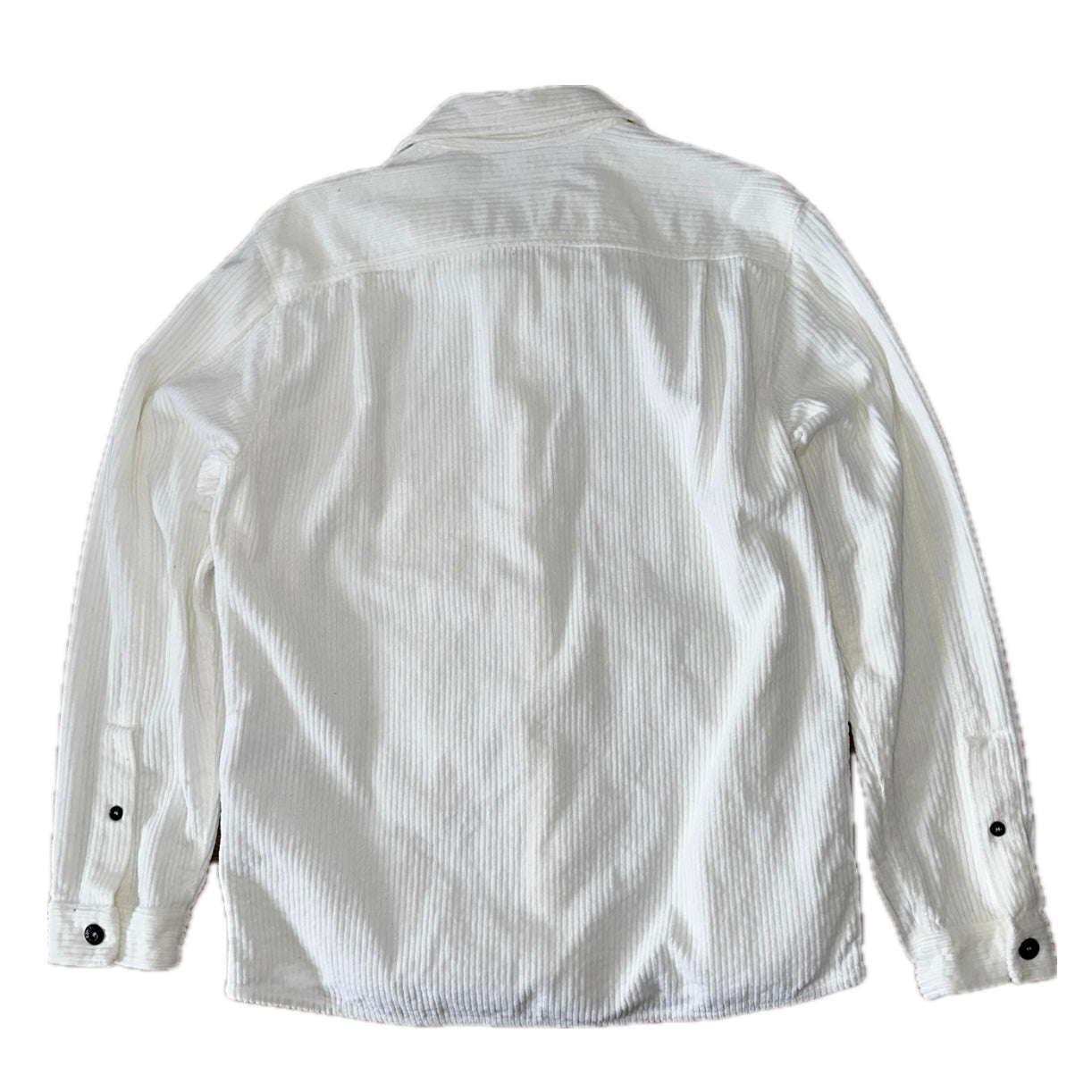 Stone Island Corduroy 400 Overshirt - White - L - Made in Italy