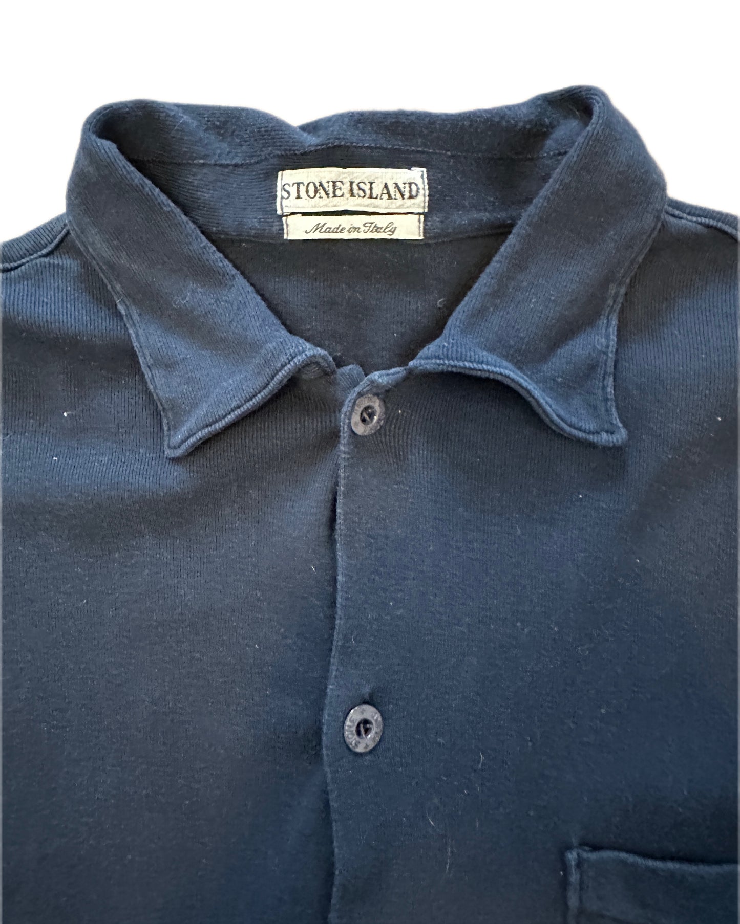 Stone Island 1995 Vintage Soft Moleskine Cotton Shirt - XXL - Made in Italy