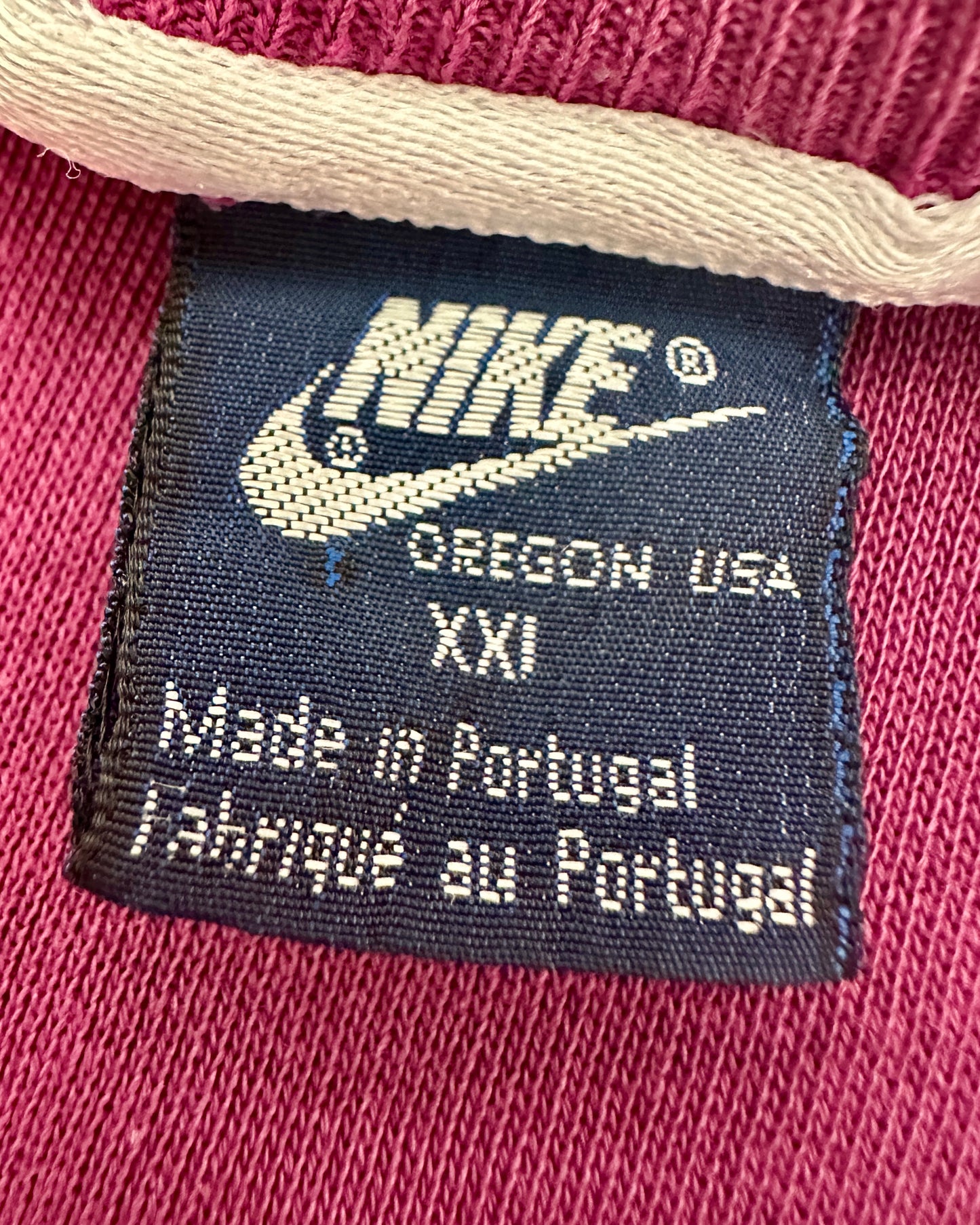 Nike Oregon 1987 Vintage Cotton Fleece Sweatshirt - XXL - Made in Portugal
