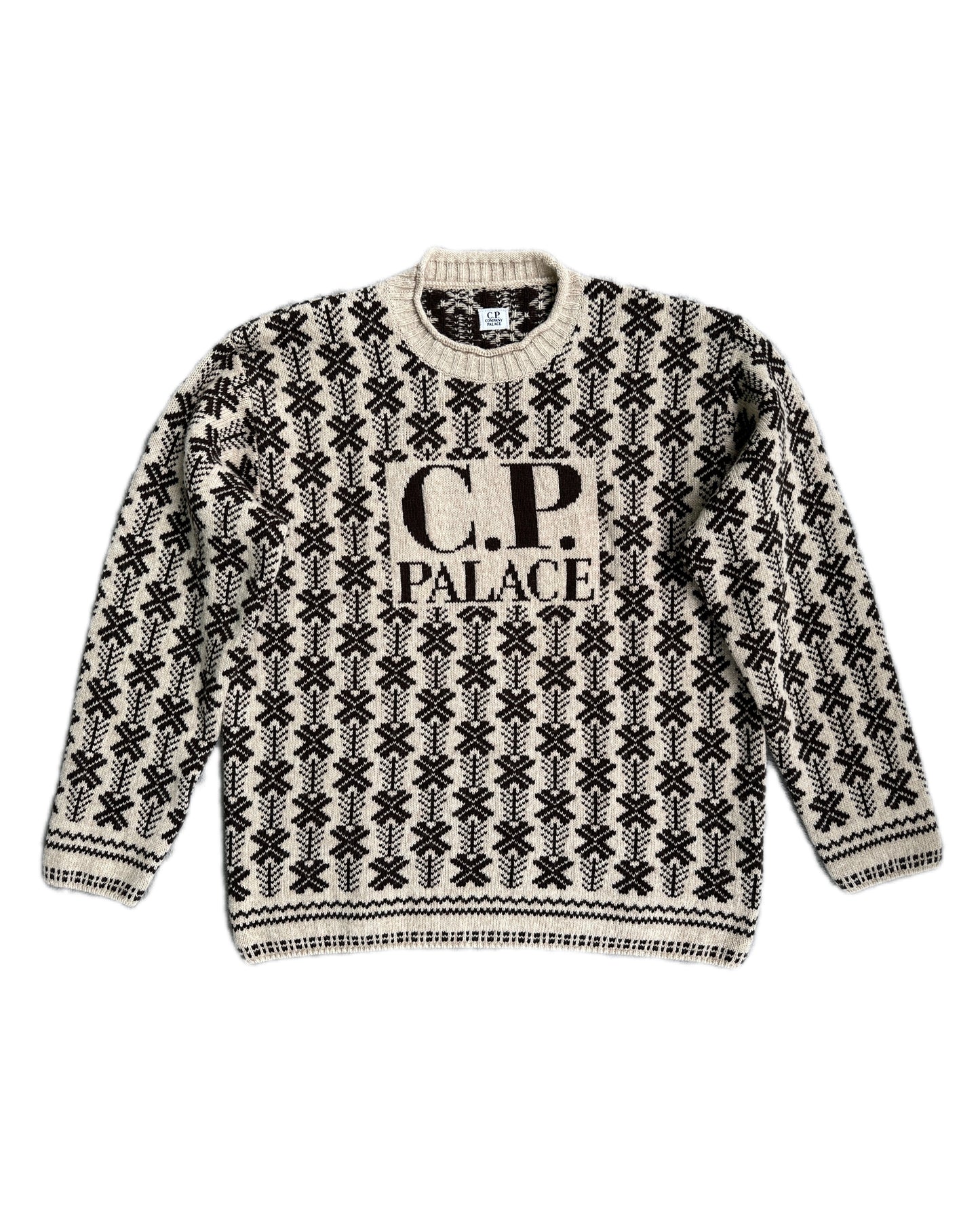 C.P. Company x Palace Beige Knit Sweater - 3XL - Made in Italy