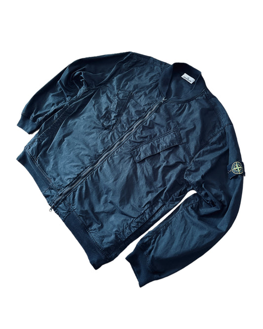 Stone Island 2024 Supima Cotton Twill Stretch-TC Bomber Jacket - 3XL - Made in Italy