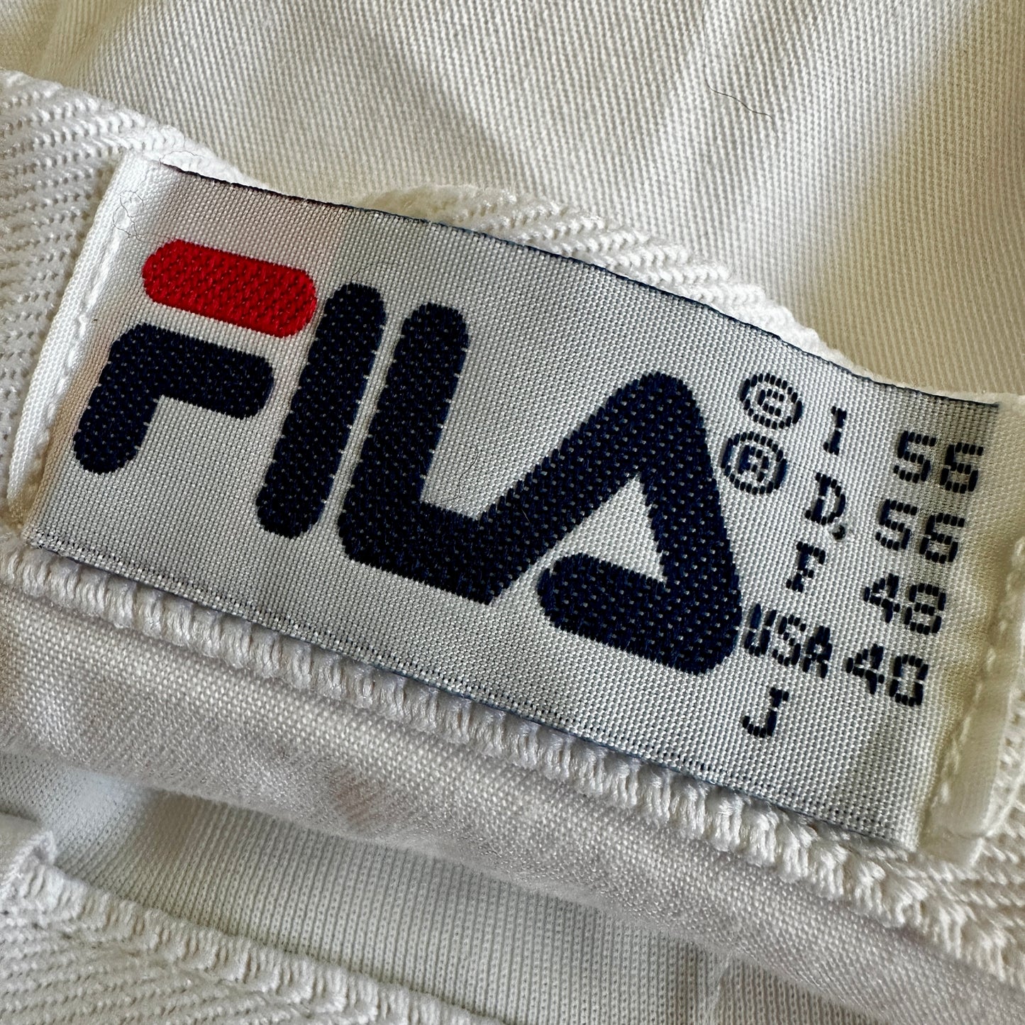 Fila 90s Vintage White Tennis Shorts - XL