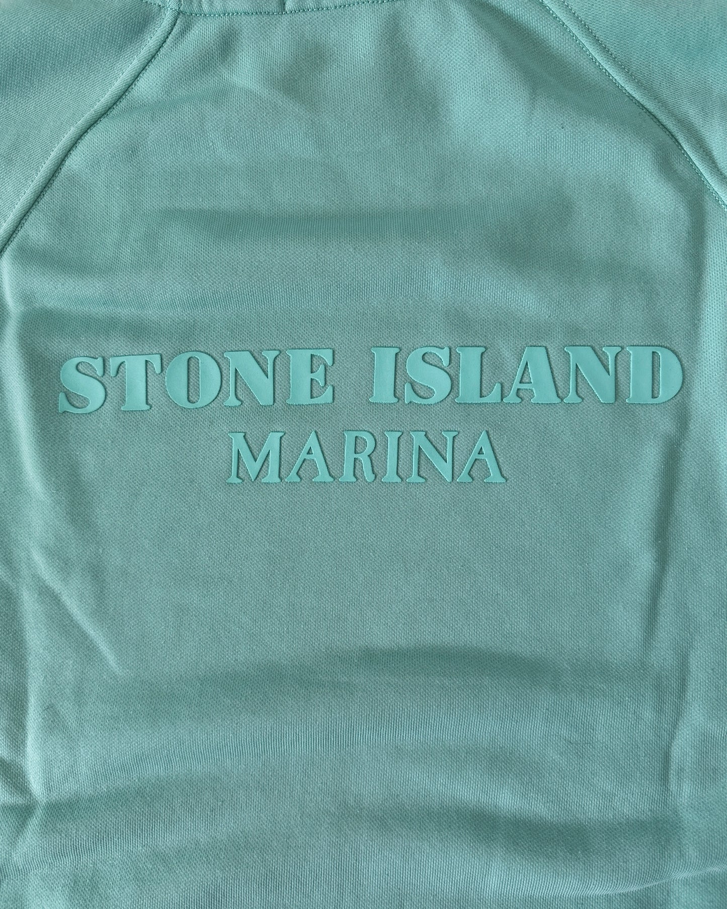 Stone Island Marina 2021 Cotton/Polyester Seaqual Yarn Fleece Hooded Sweatshirt - M