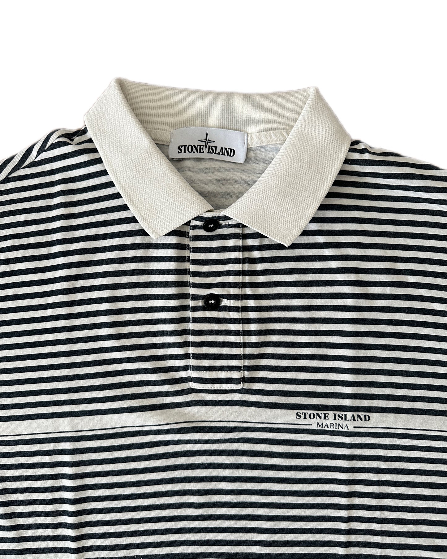 Stone Island Marina 2017 Navy/White Polo Shirt - XL