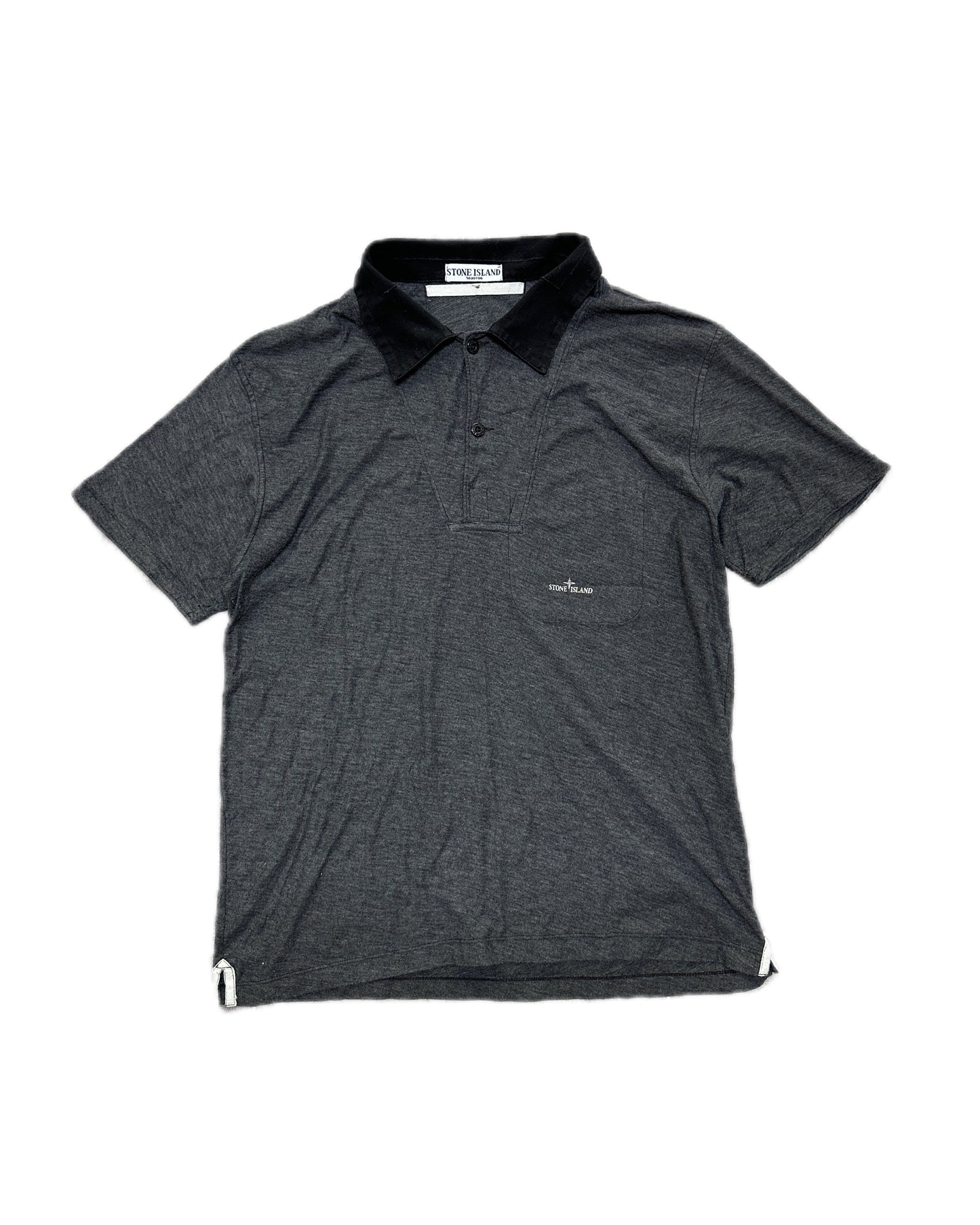 Stone Island 2008 Pocket Logo Polo Shirt - XL / fits L - Made in Italy