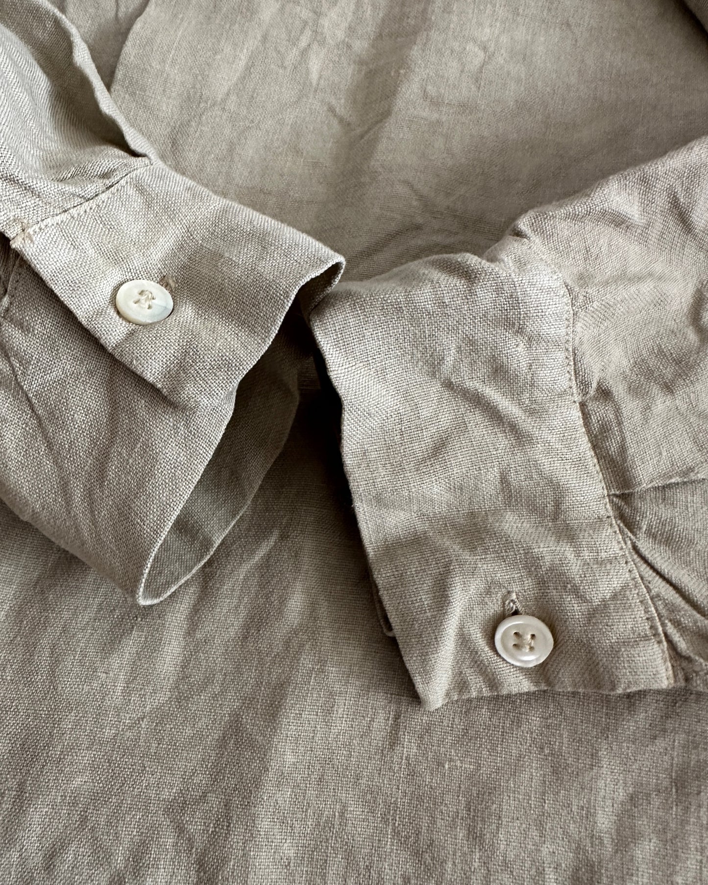 Stone Island Marina 1994 Vintage Lino Flax Overshirt - XL - Made in Italy