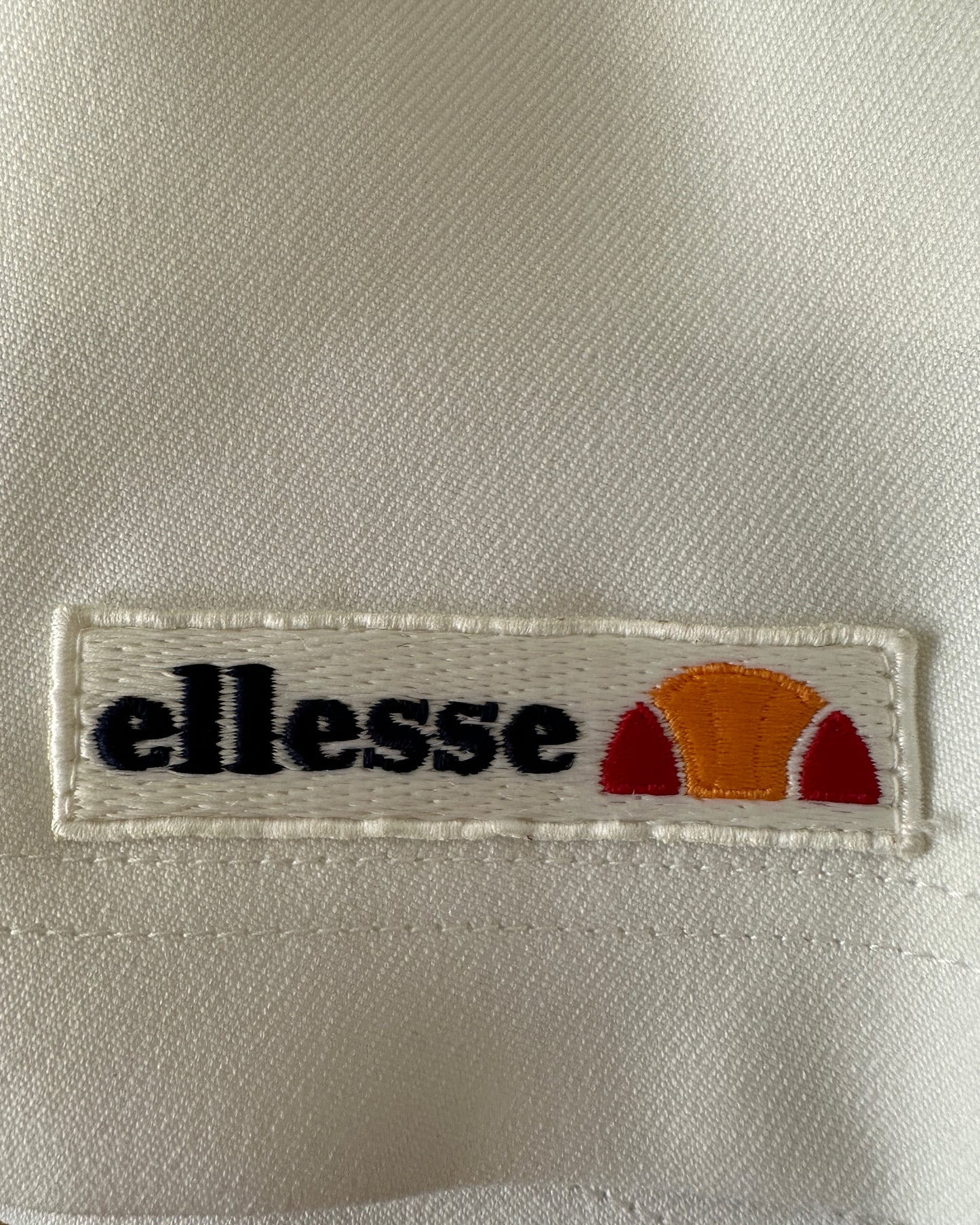 Ellesse Vintage 80s White Tennis Shorts - S - Made in Italy