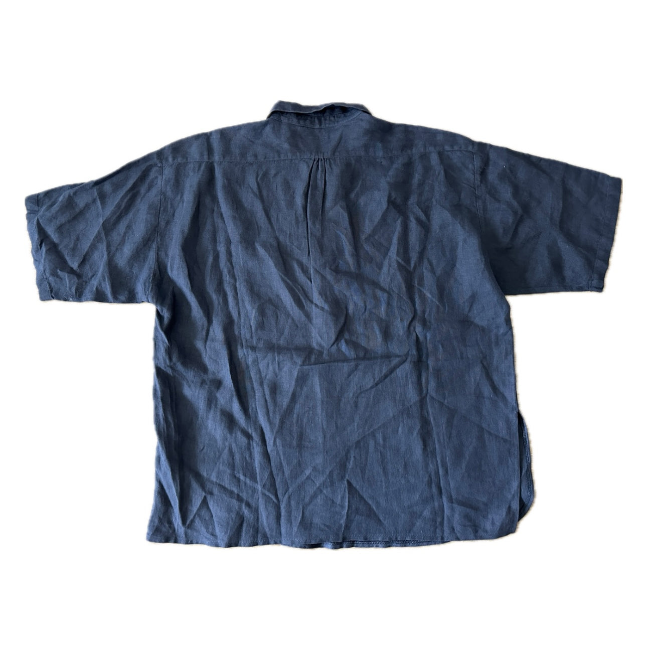 Stone Island Marina Vintage 80s Linen Polo Shirt- M - Made in Italy