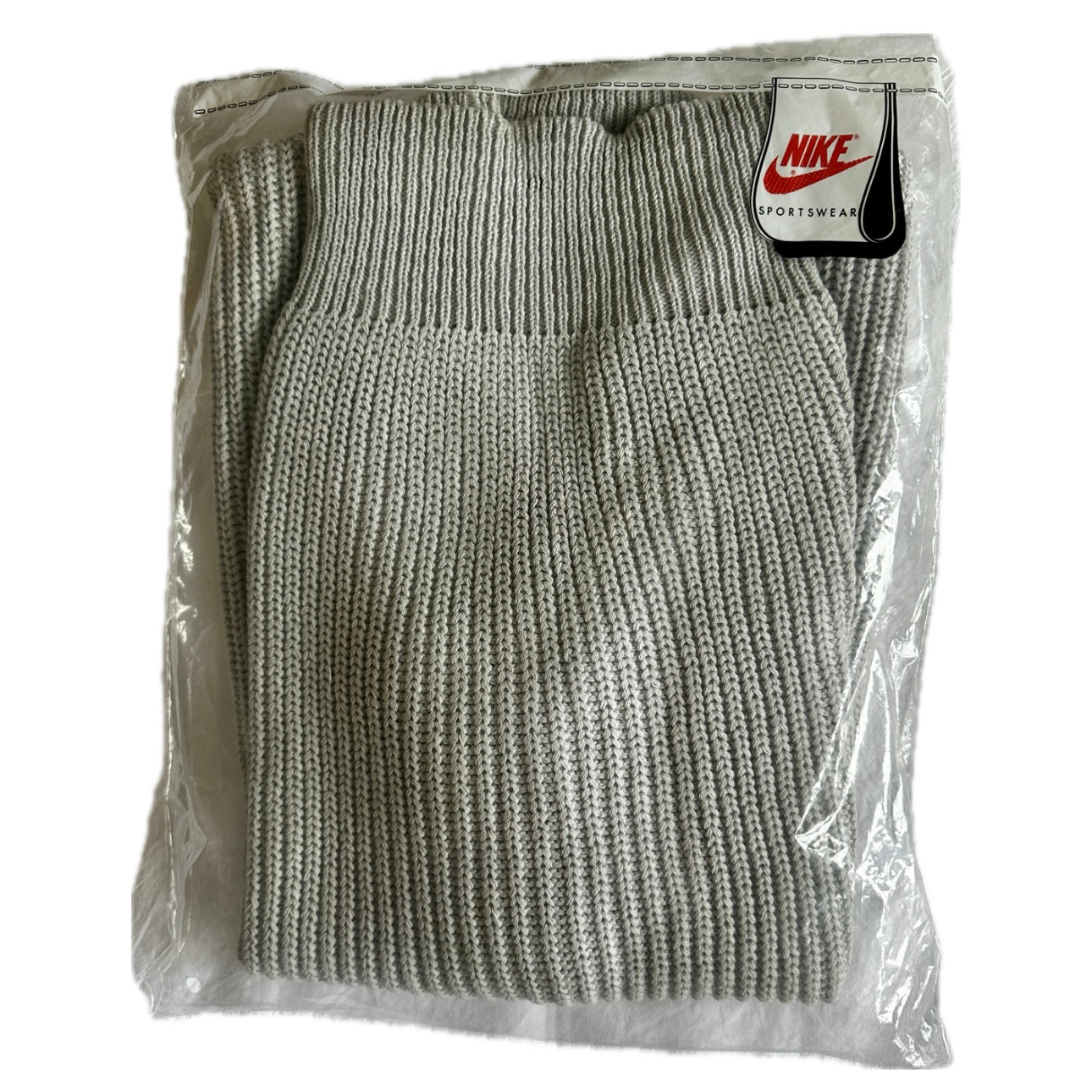 Nike 1986 Vintage Tennis Slip-Over Knit Sweater Grey - M - Made in Portugal