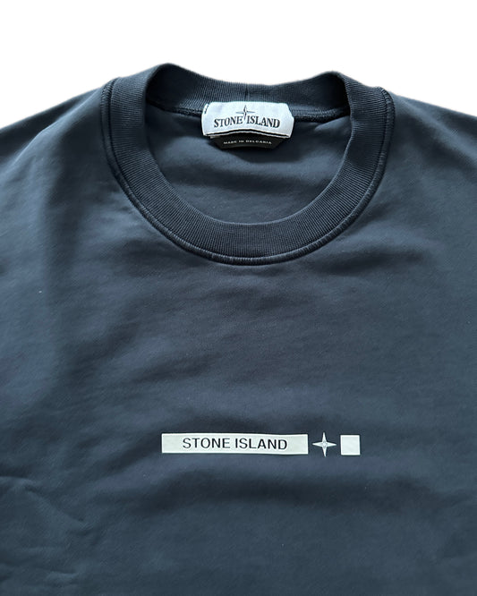 Stone Island 2022 Cotton Logo Print Sweatshirt - M