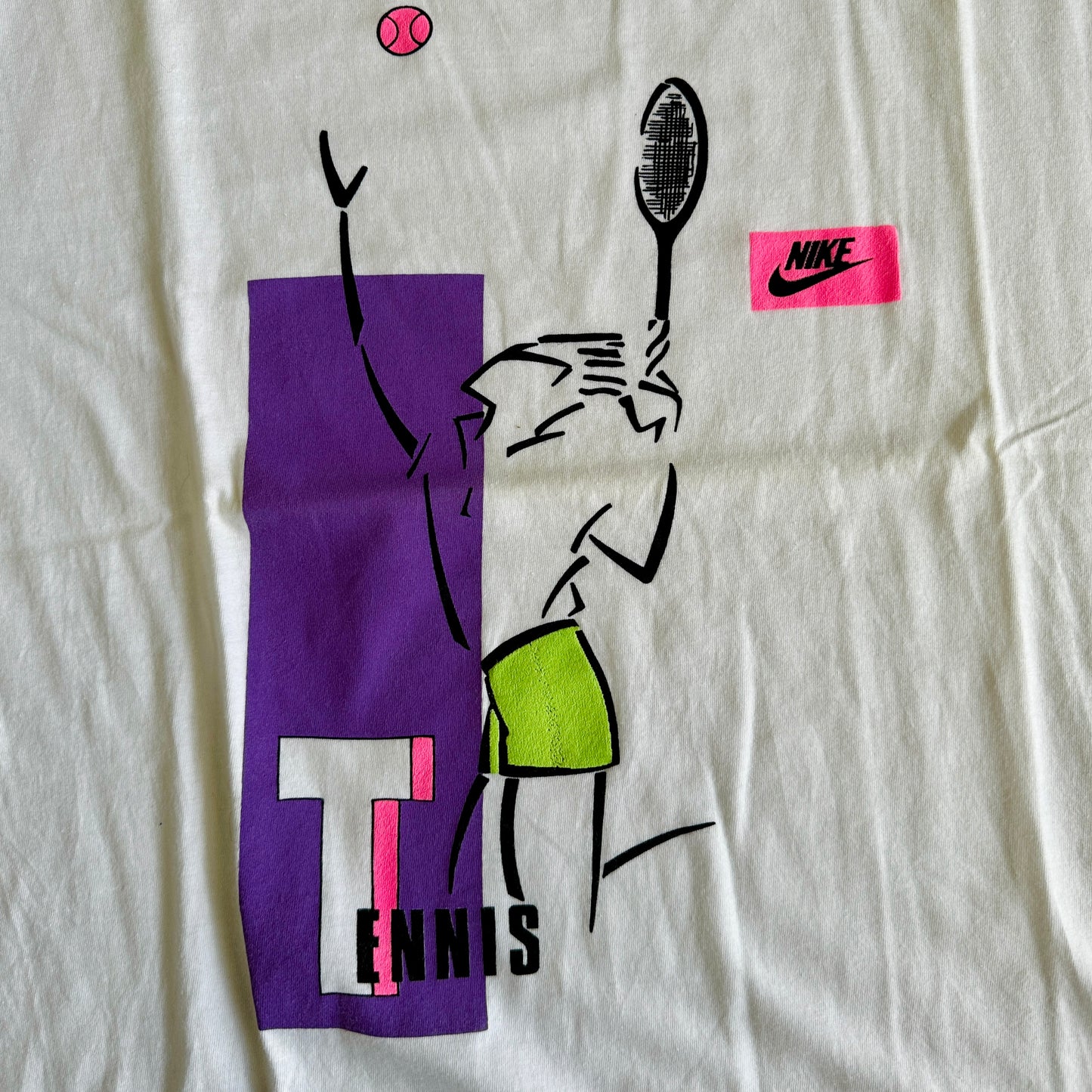 Nike 1989 Vintage Tennis Tournament T-Shirt - L - Made in Italy