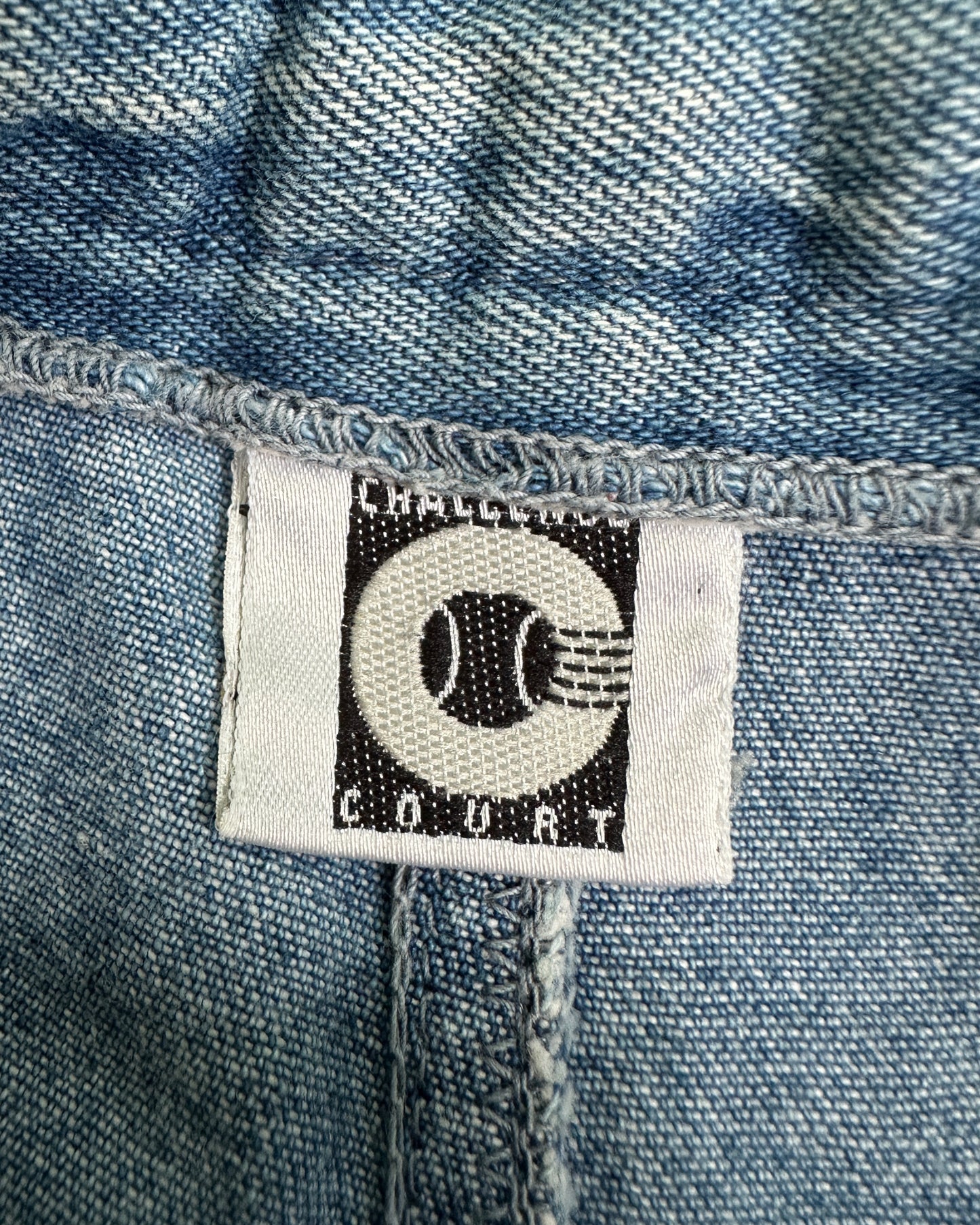 Nike Challenge Court 1988 Blue Denim Shorts - M - Made in Italy