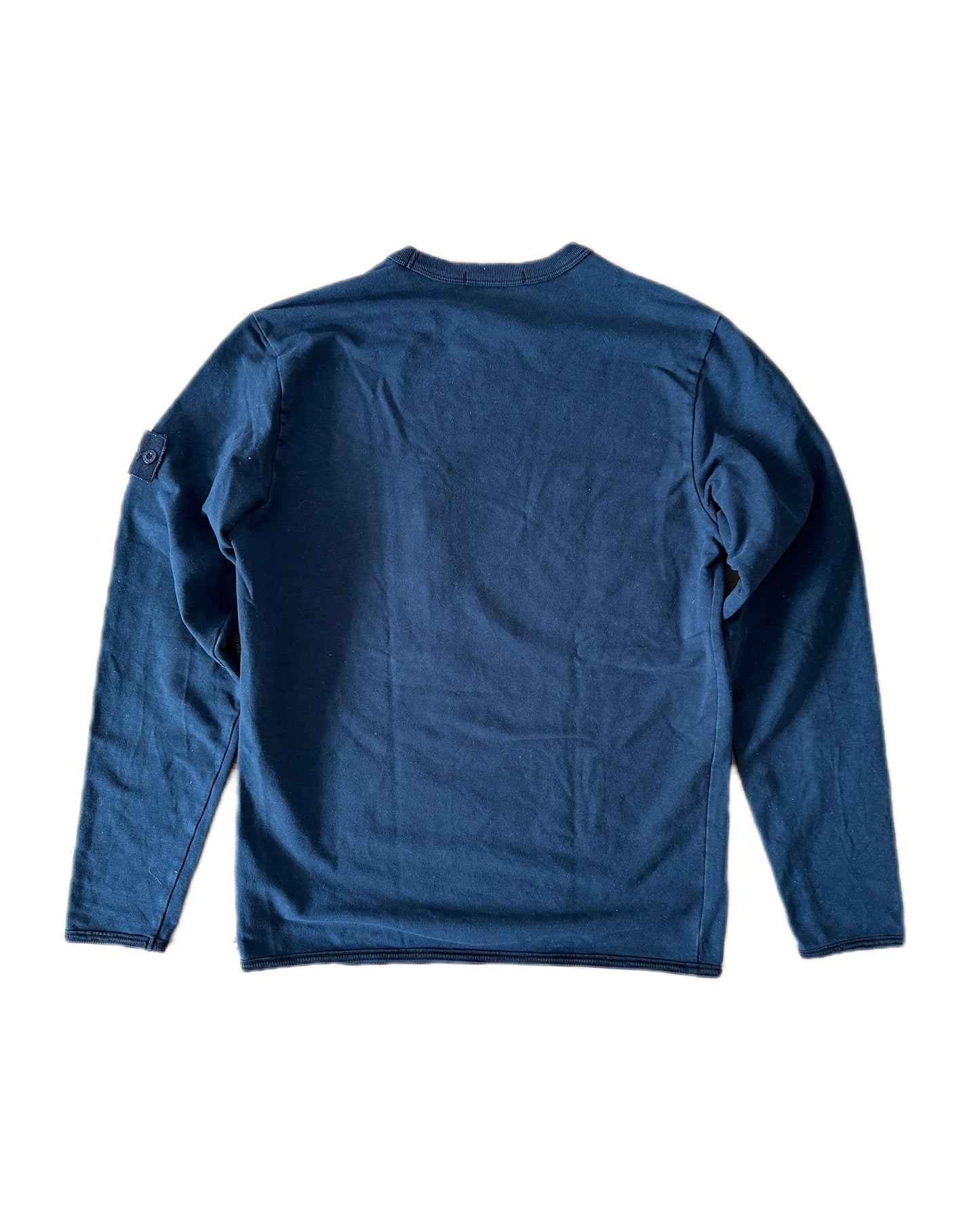 Stone Island 2017 Navy Cotton Ghost Piece Sweatshirt - M - Made in Italy