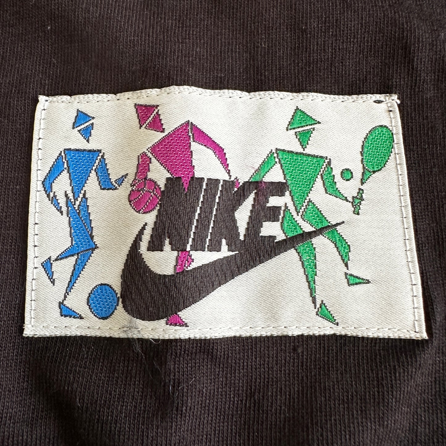 Nike 1989 Vintage Sports Boatneck Sample T-Shirt - L - Made in Italy