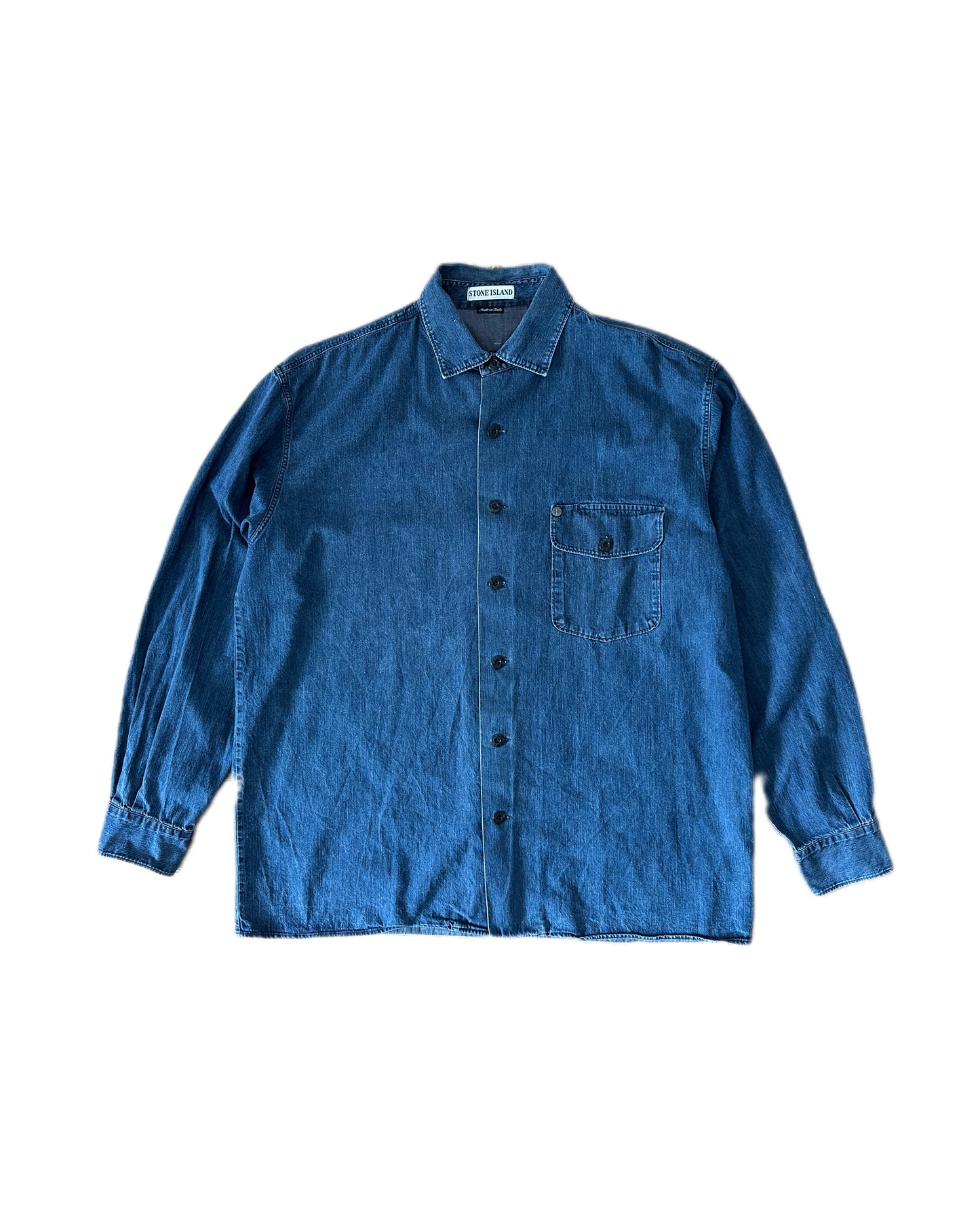 Stone Island 1995 Denim Shirt - XXL - Made in Italy