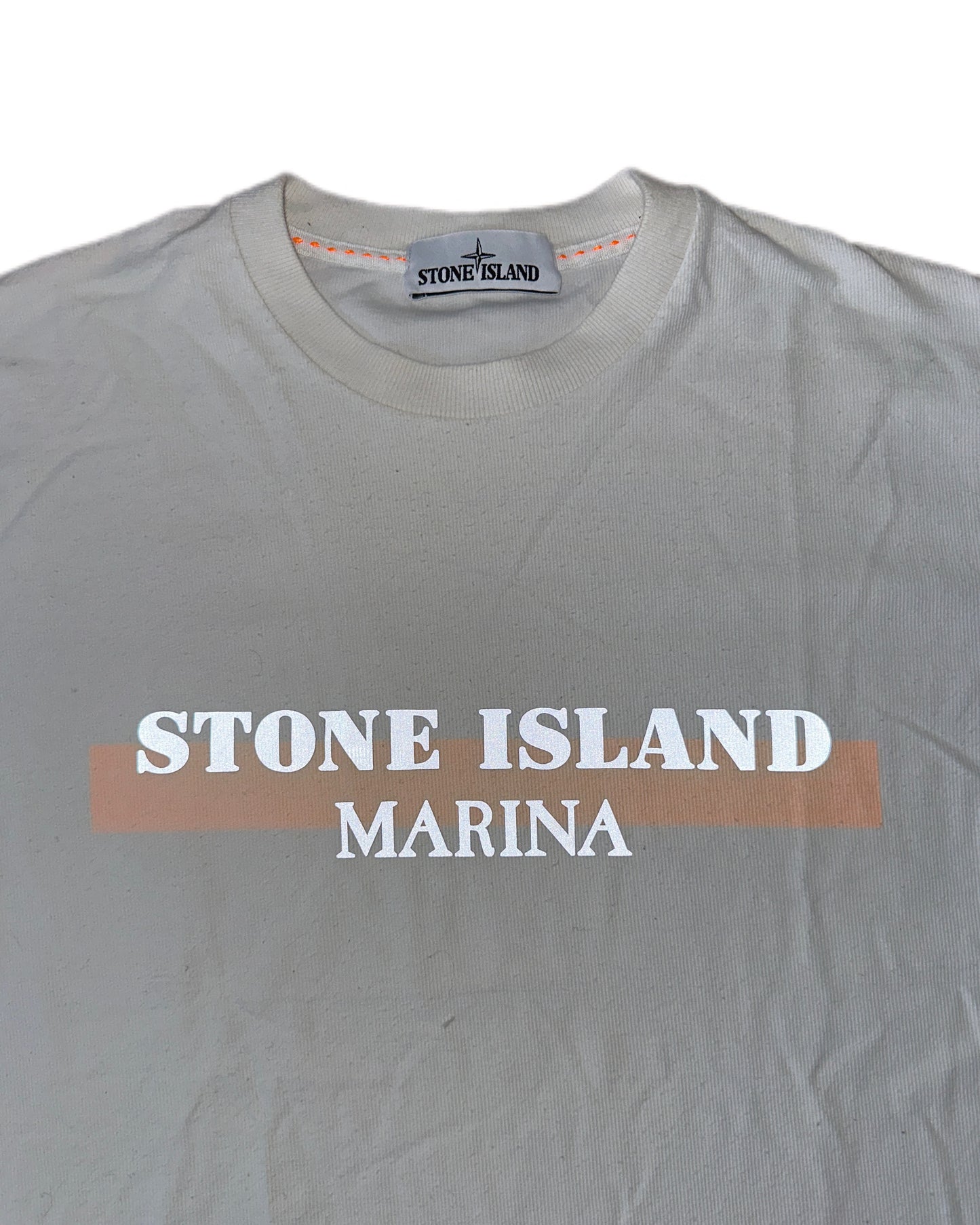Stone Island Marina 2016 Reflective Print Ribbed T-Shirt - M - Made in Italy