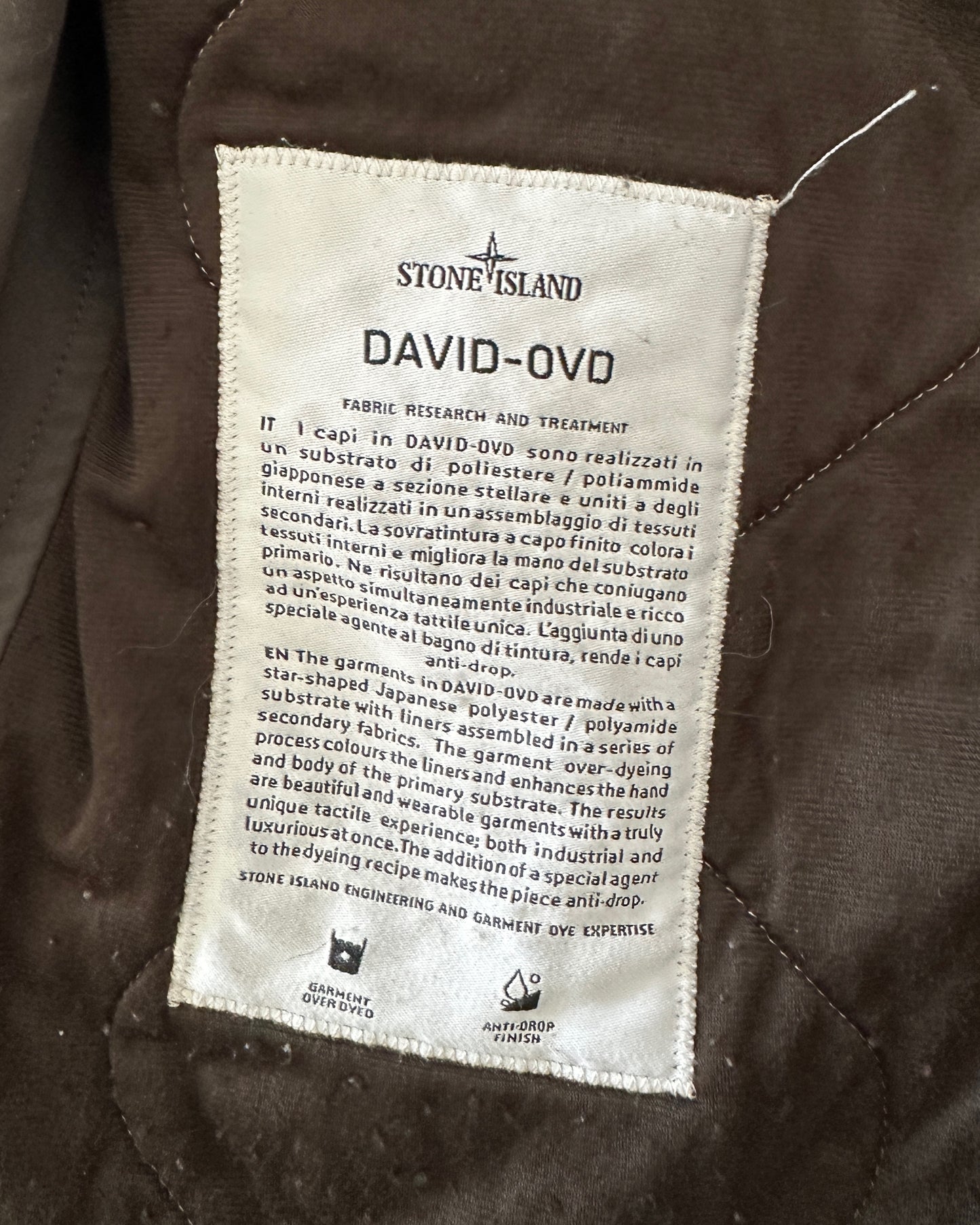 Stone Island 2011 David-OVD Brown Trench Coat Jacket - XL