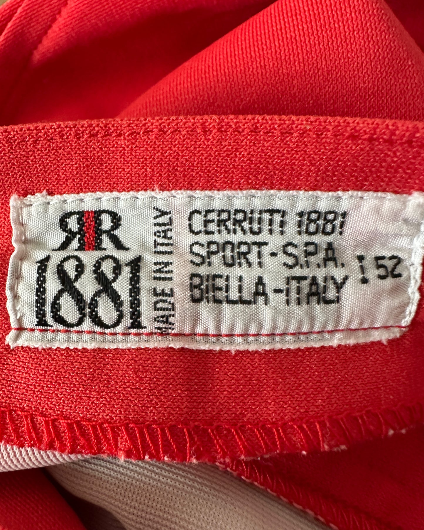 Cerrutti 1881 Vintage 80s Red Tennis Shorts - M - Made in Italy