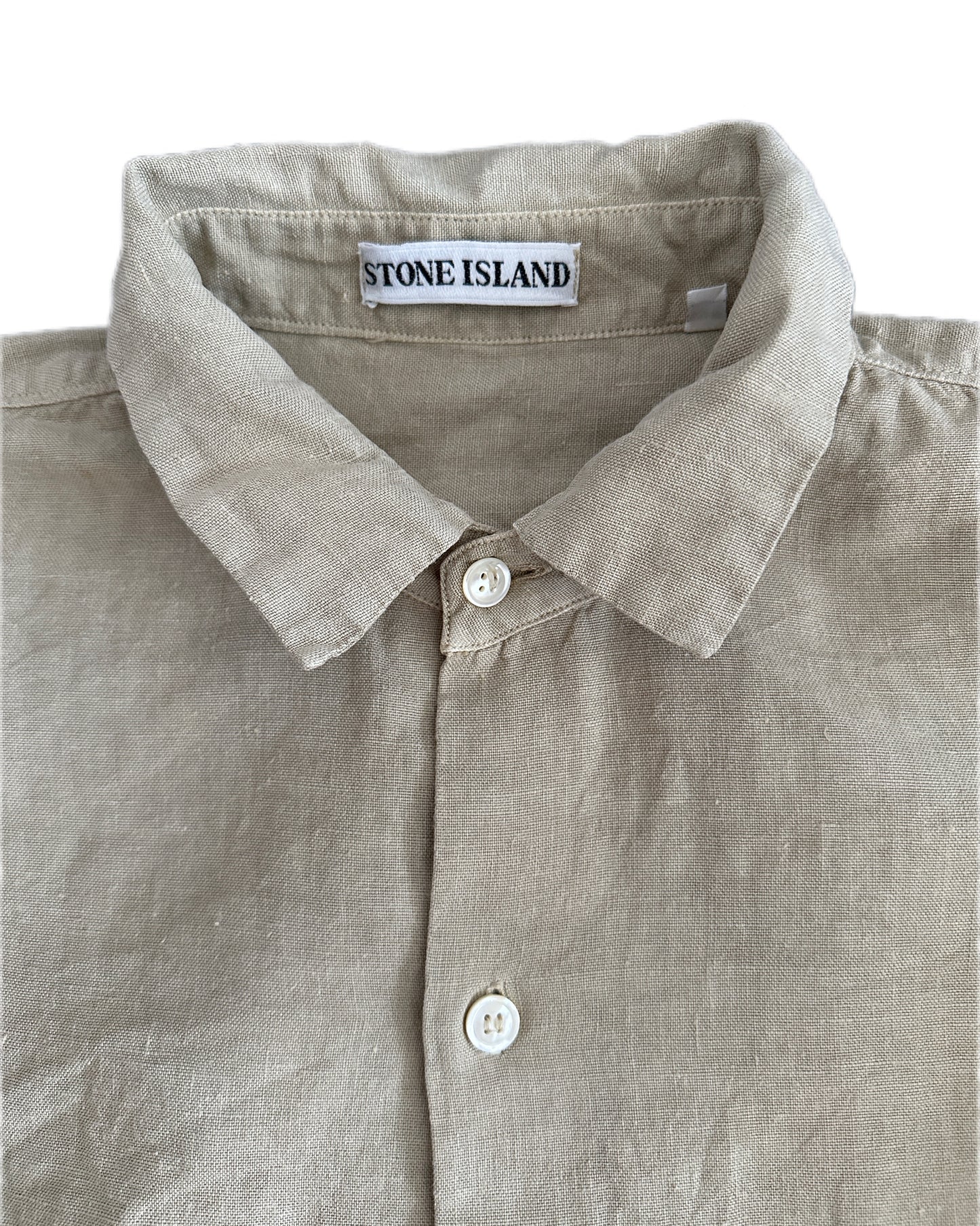 Stone Island Marina 1994 Vintage Lino Flax Overshirt - XL - Made in Italy