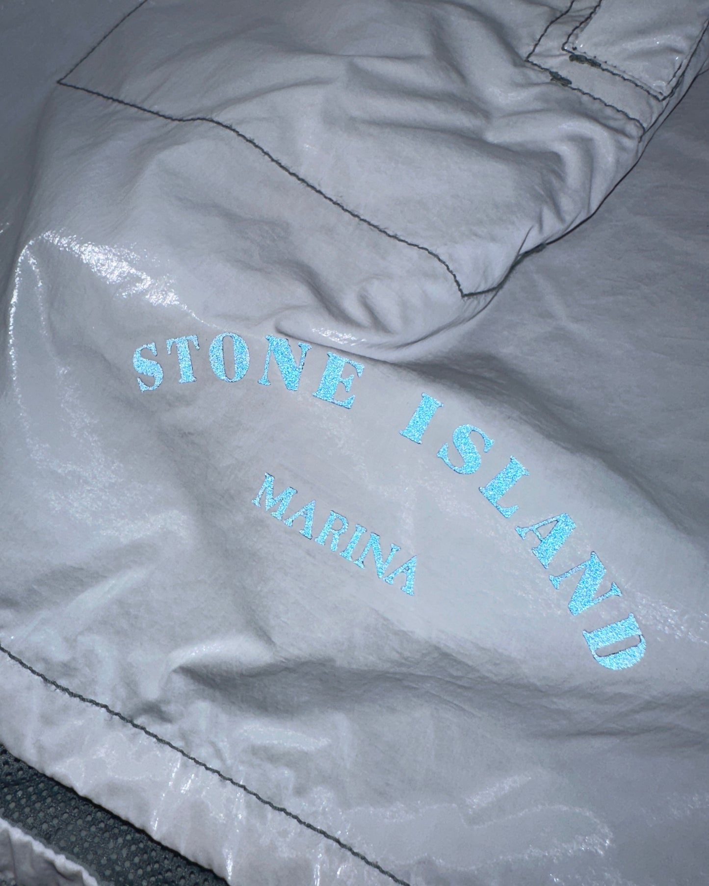 Stone Island Marina 2023 Rip Stop Prismatica Shorts - 38 / XXL - Made in Italy