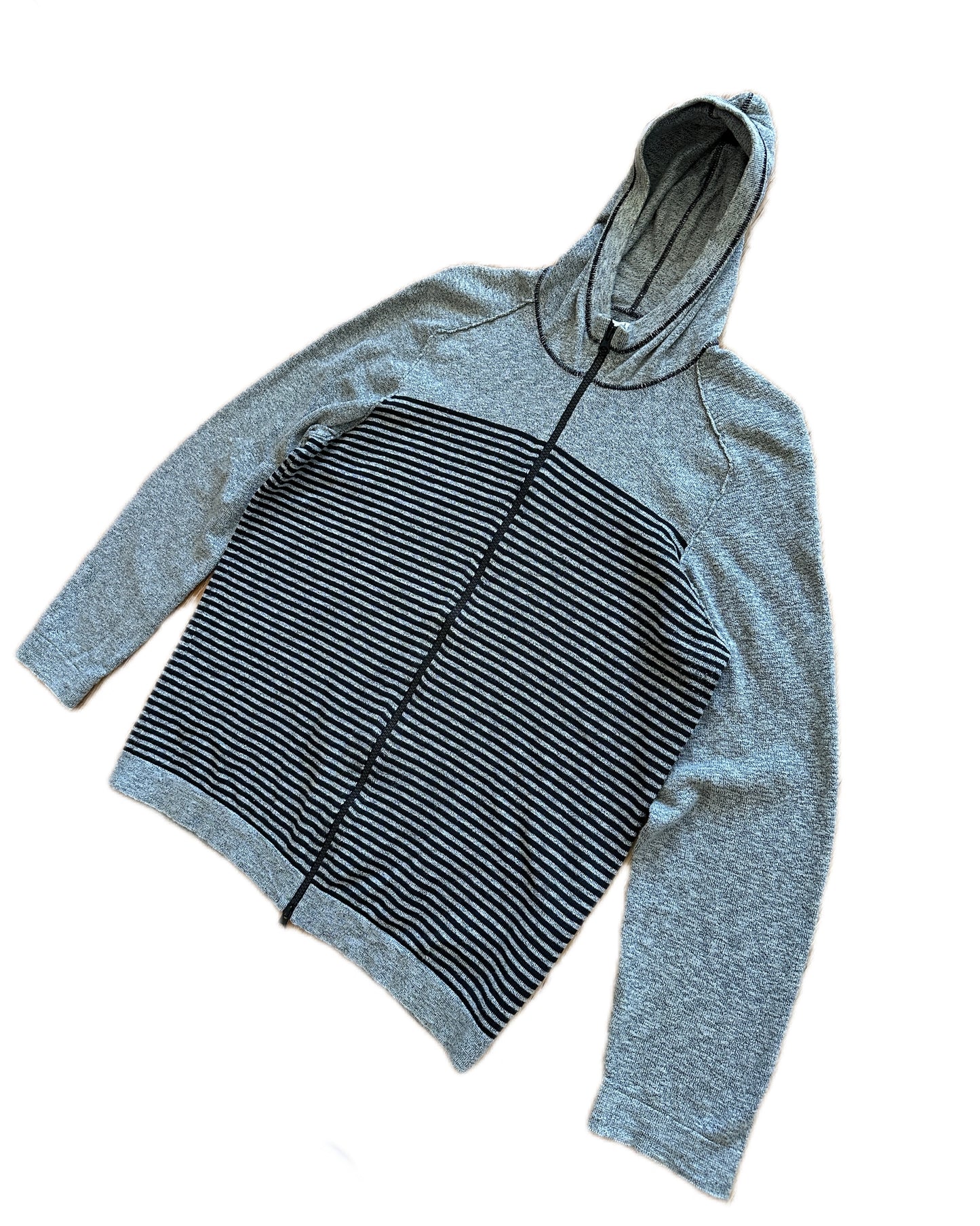 Stone Island Marina 2017 Grey Hooded Sweatshirt Fleece Jacket - XL - Made in Italy