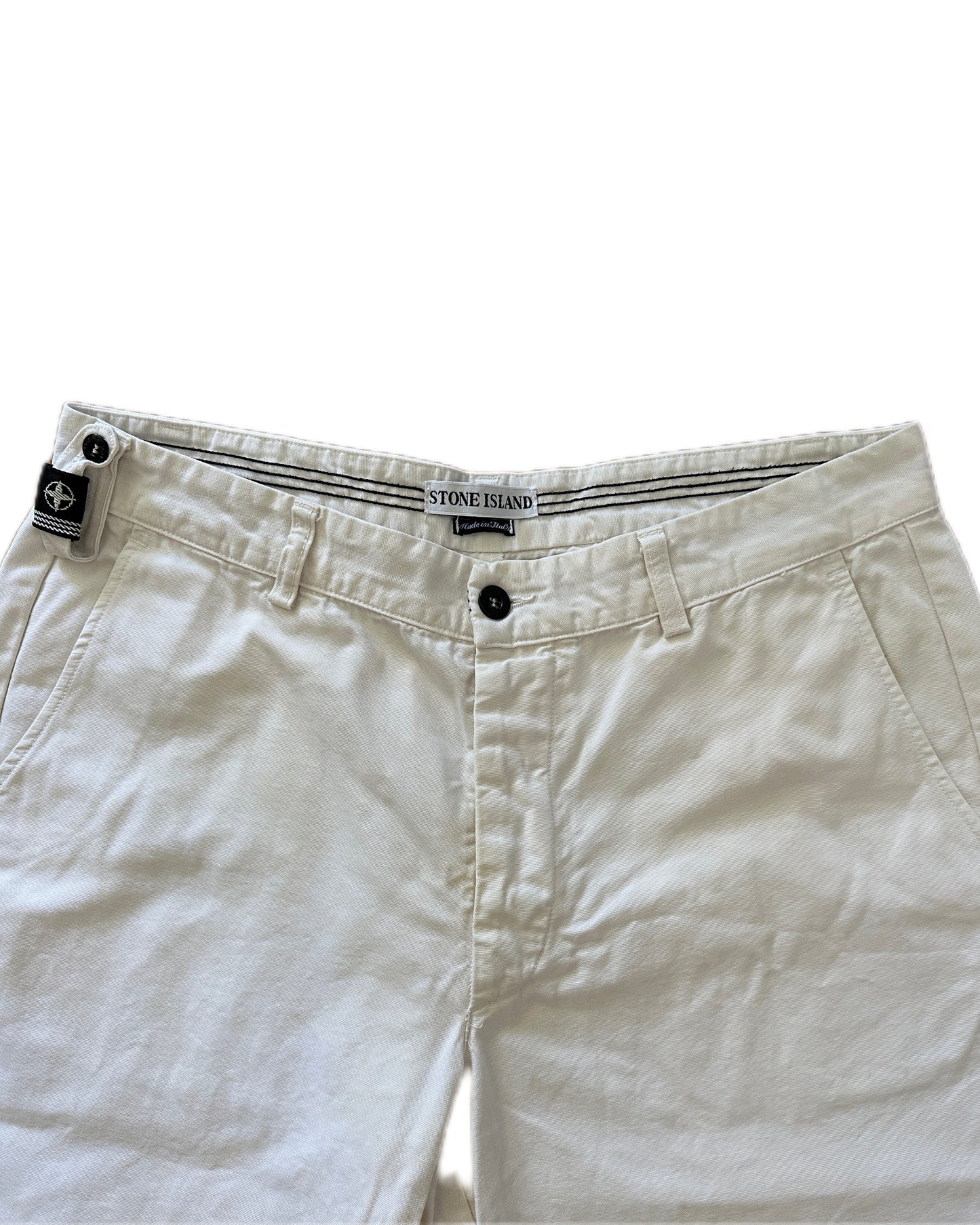 Stone Island 1998 White Chino Trousers - 52 / L - Made in Italy