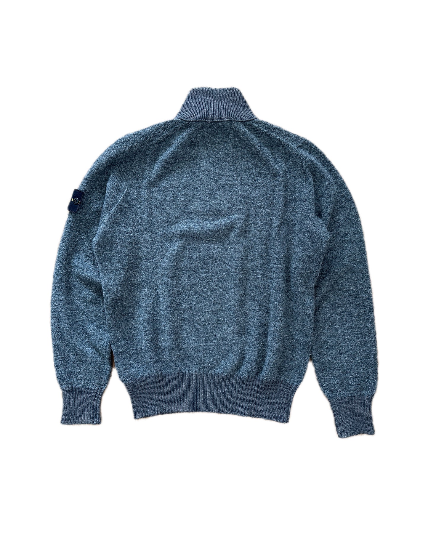 Stone Island 2013 Grey Wool Troyer Sweater - M - Made in Italy