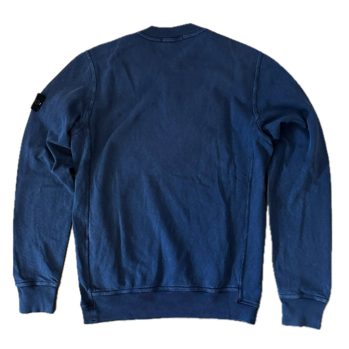 Stone Island 2018 Old Treatment Henley Collar Sweatshirt - L