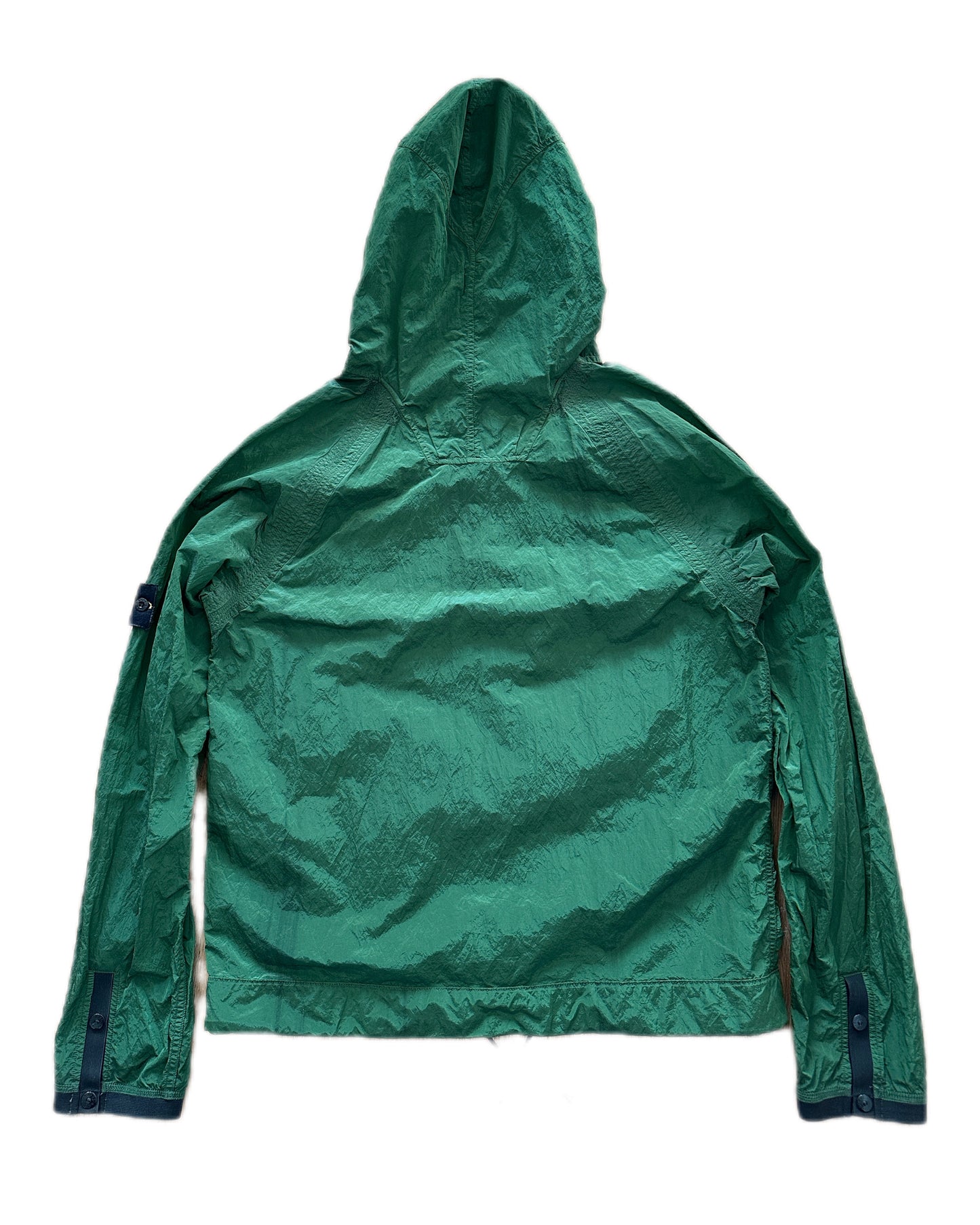 Stone Island 2006 Nylon Metal Green Hooded Jacket - XL