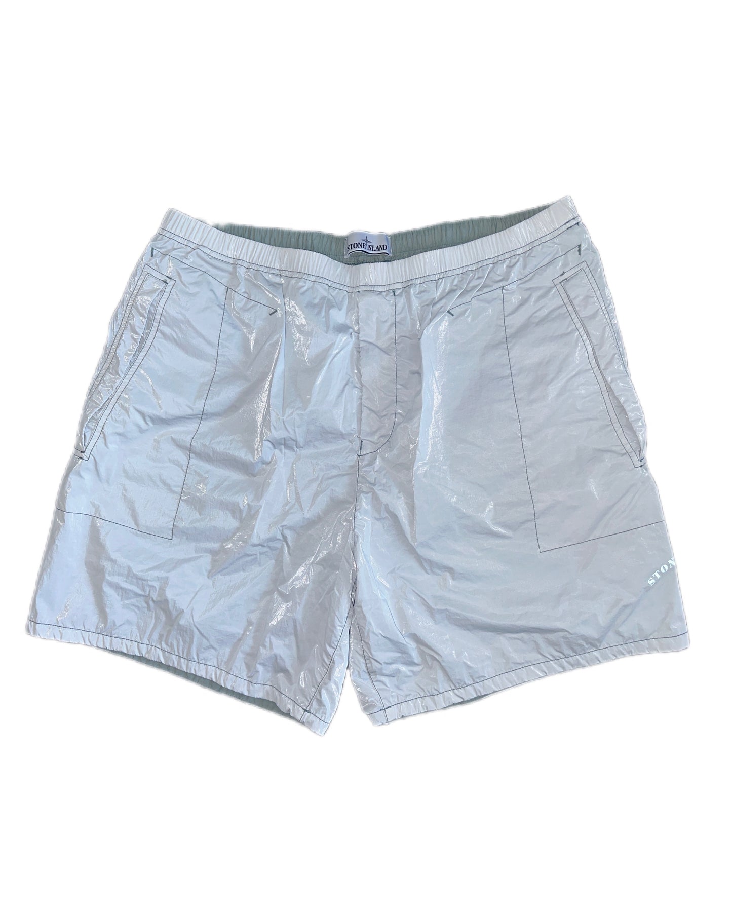 Stone Island Marina 2023 Rip Stop Prismatica Shorts - 38 / XXL - Made in Italy