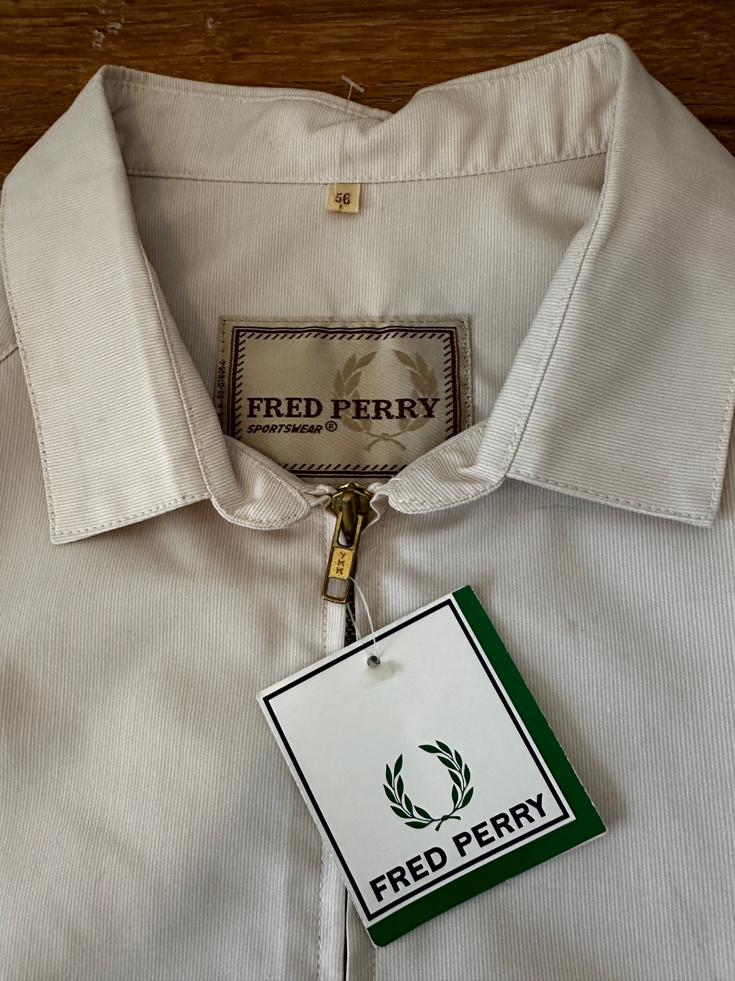 Fred Perry Vintage 80s Overshirt - Deadstock - XL / 56 - Made in Spain
