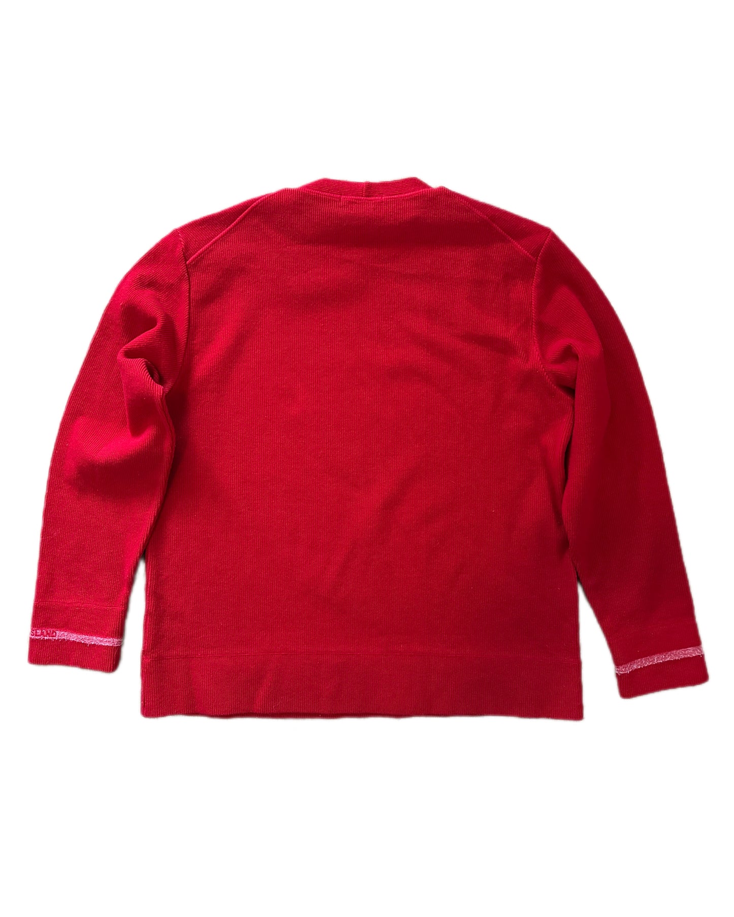 Stone Island 2000 Vintage Red Wool Knit Sweater - L - Made in Italy