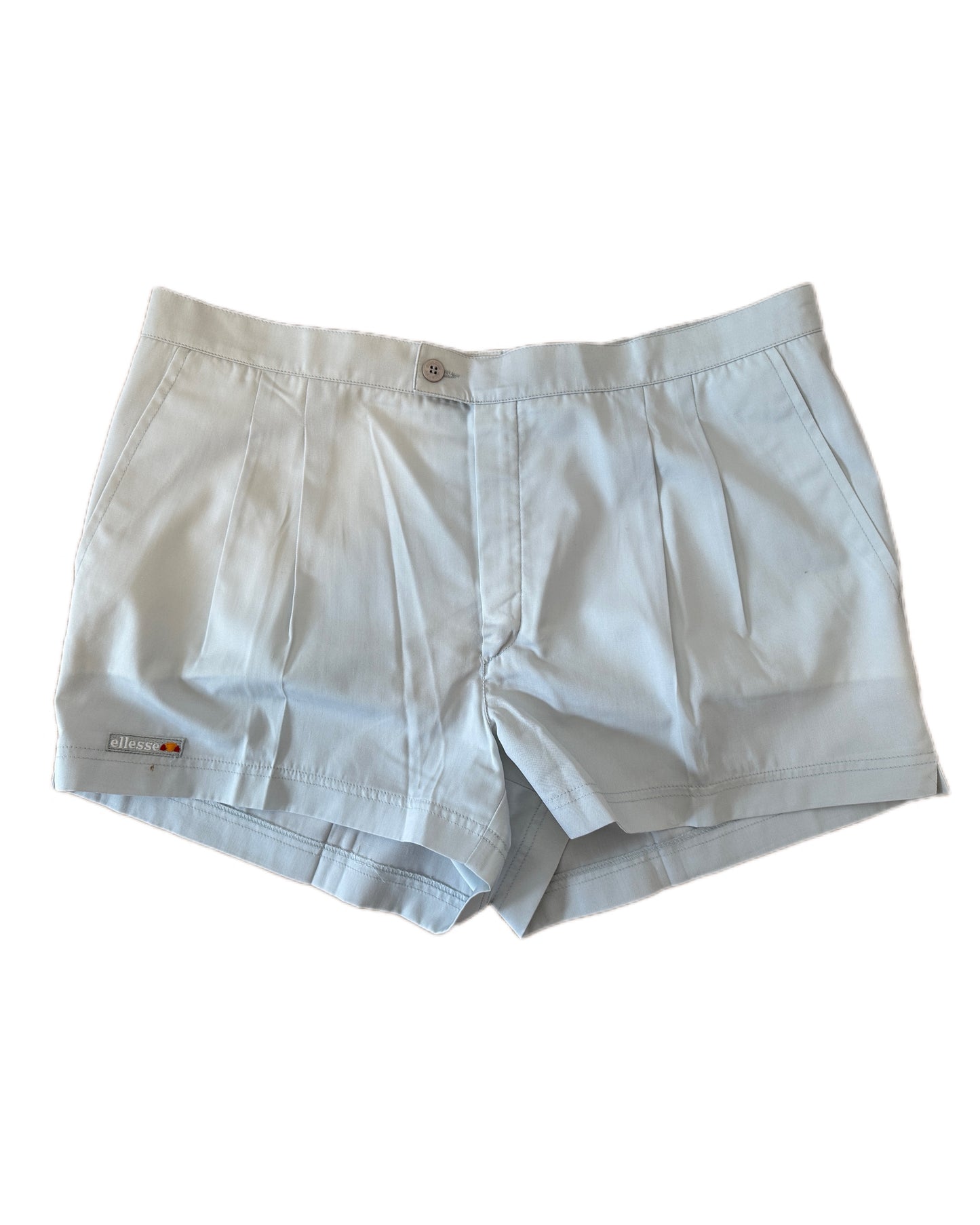 Ellesse Vintage 1985 BNWT Light Grey Tennis Shorts - 56 / XXL - Made in Italy