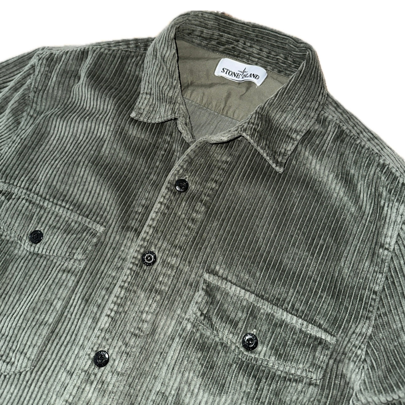 Stone Island 2021 Cotton Corduroy Regular Fit Overshirt - L - Made in Italy