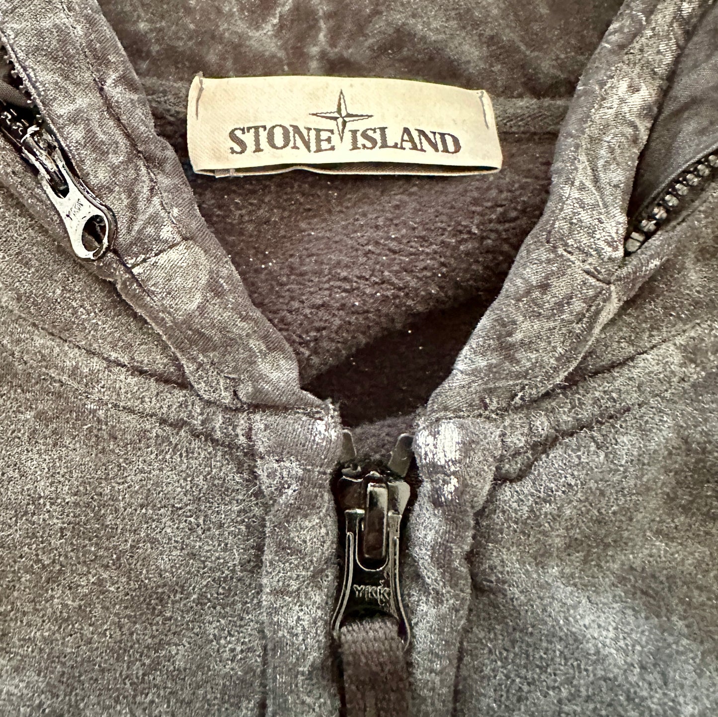 Stone Island 2017 Frost Finish Hooded Zip Sweatjacket - M