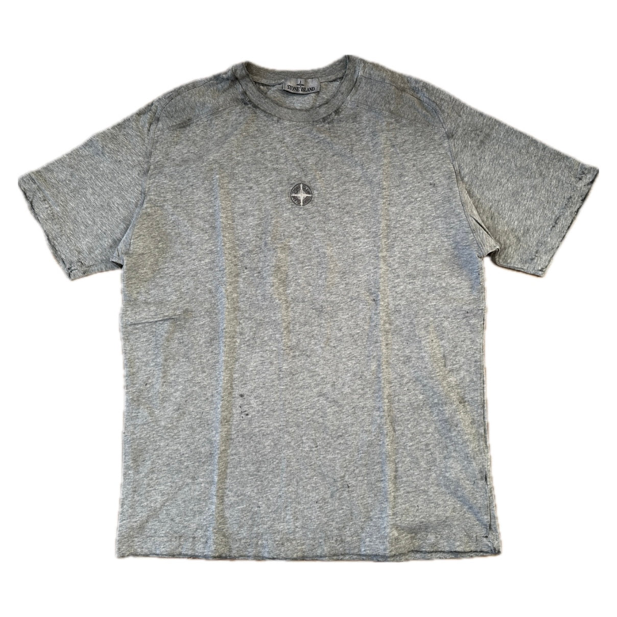 Stone Island 2021 Dust Colour Treatment Grey T-Shirt - M
